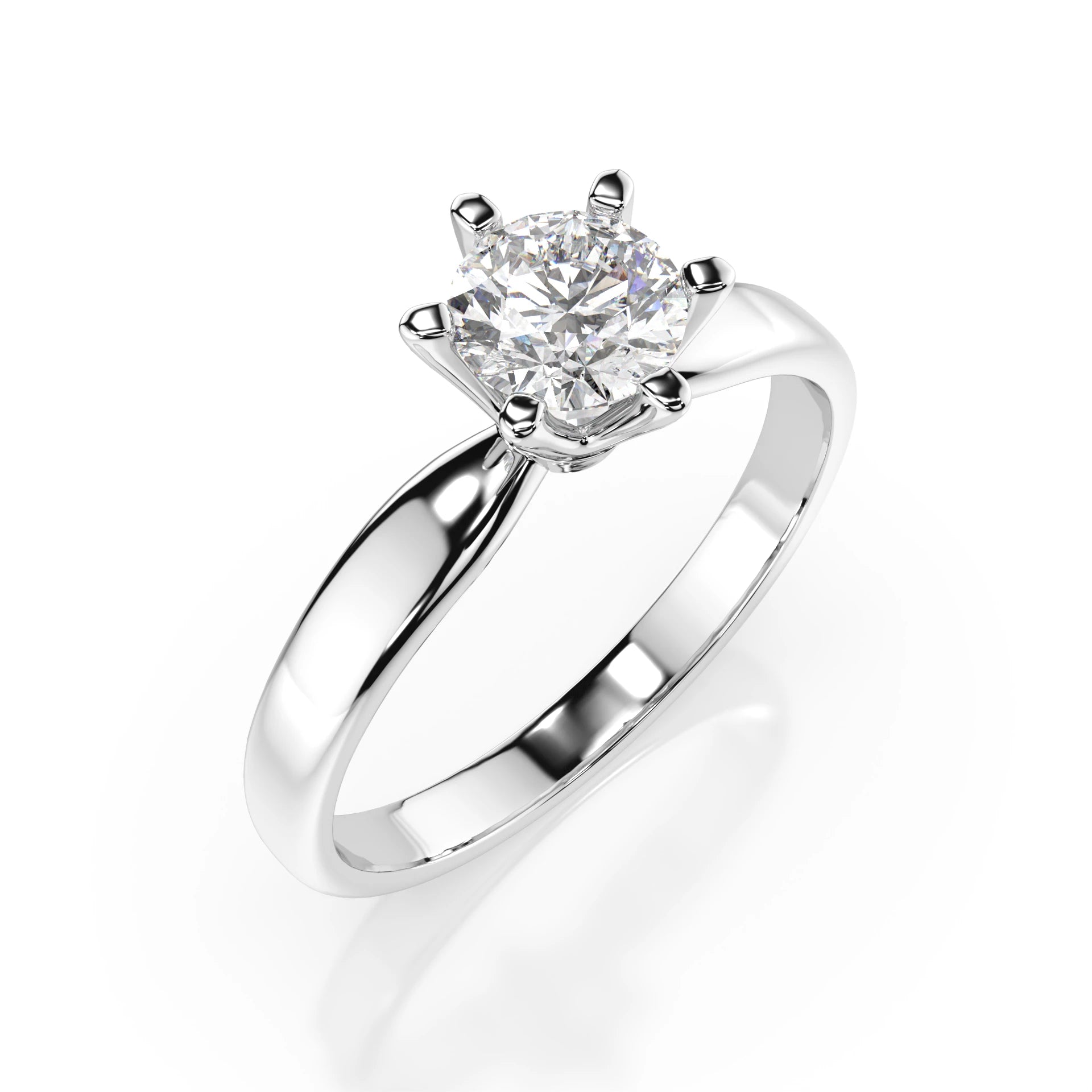 Solitaire Ring (Round), 0.7 ct — 101-10040(5.7)
