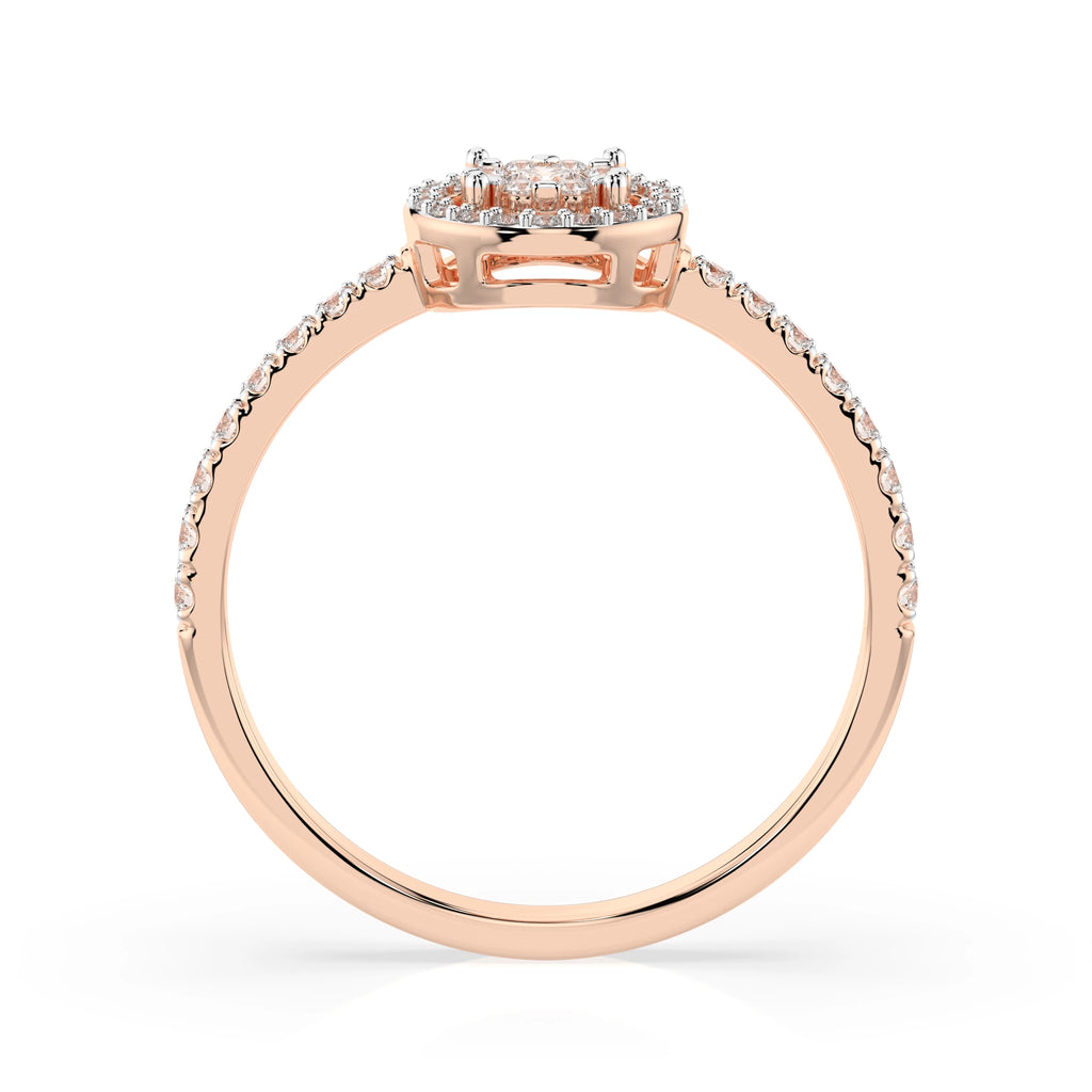 Illusion Ring (Round), 0.03 ct — 101-10018(2.0)