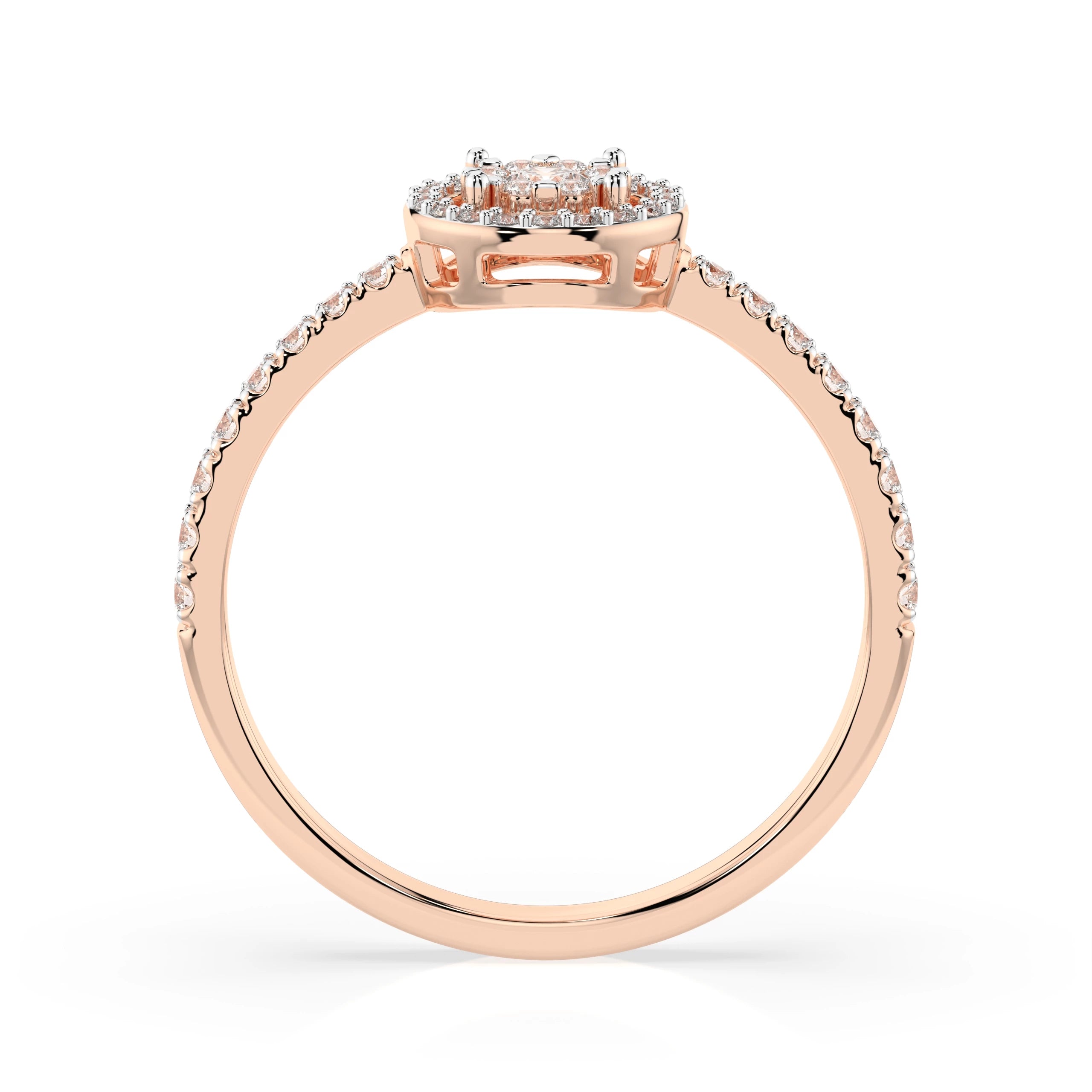 Illusion Ring (Round), 0.03 ct — 101-10018(2.0)