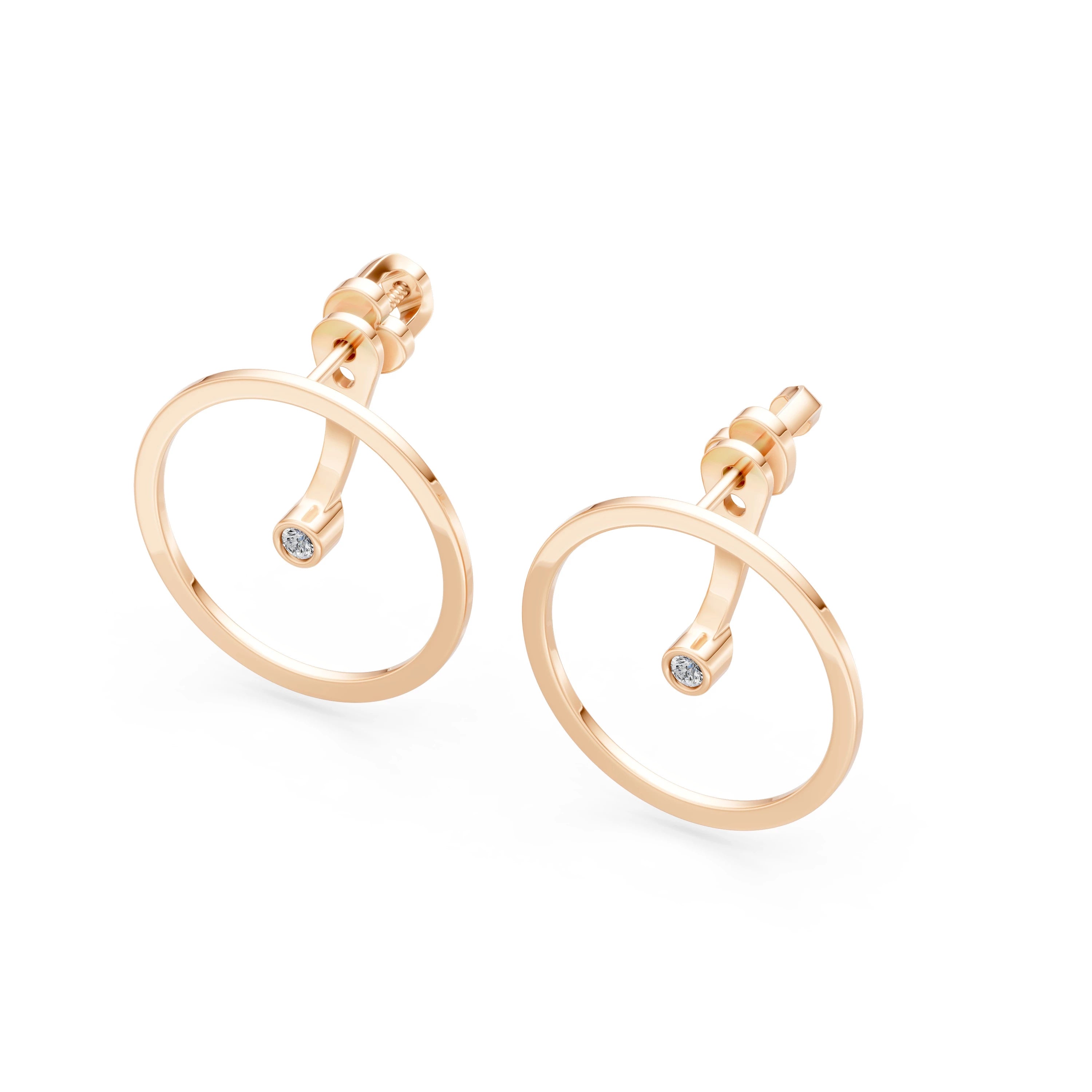 Minimalism Earring, 0.06 ct — 102-10077