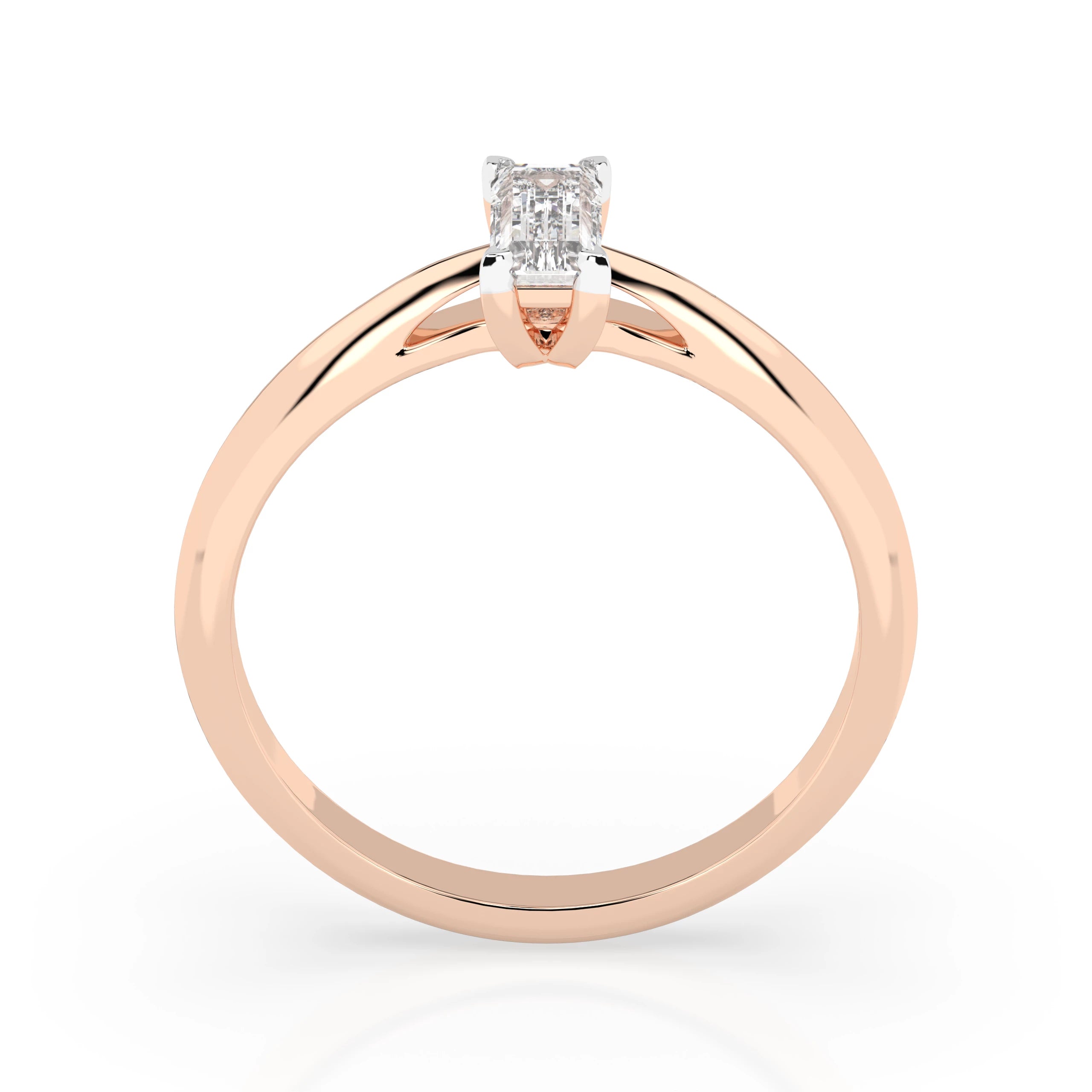 Solitaire Ring (Baguette), 0.3 ct — 101-10190(0.30)BAQ