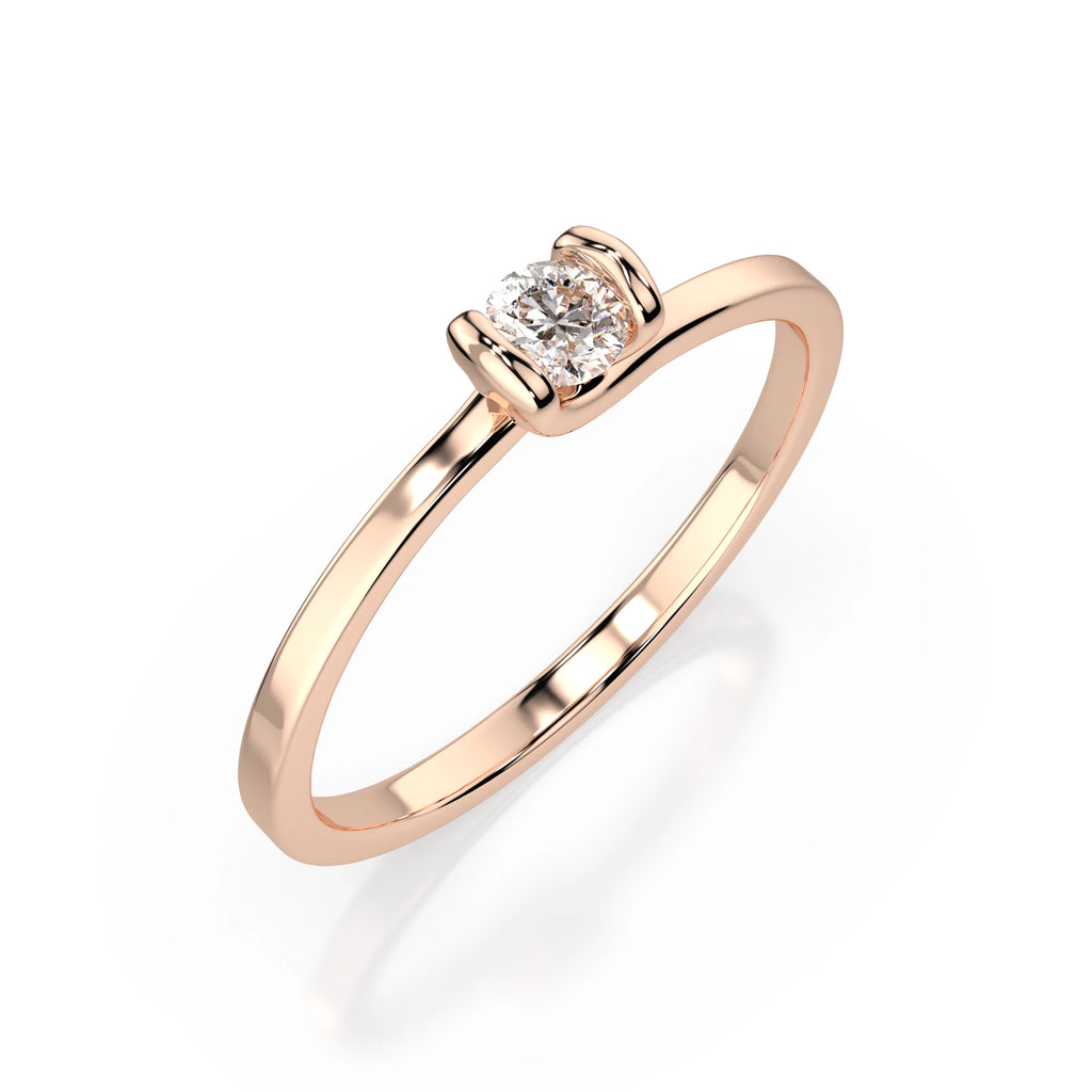 Solitaire Ring (Round), 0.06 ct — 101-10016(2.5)