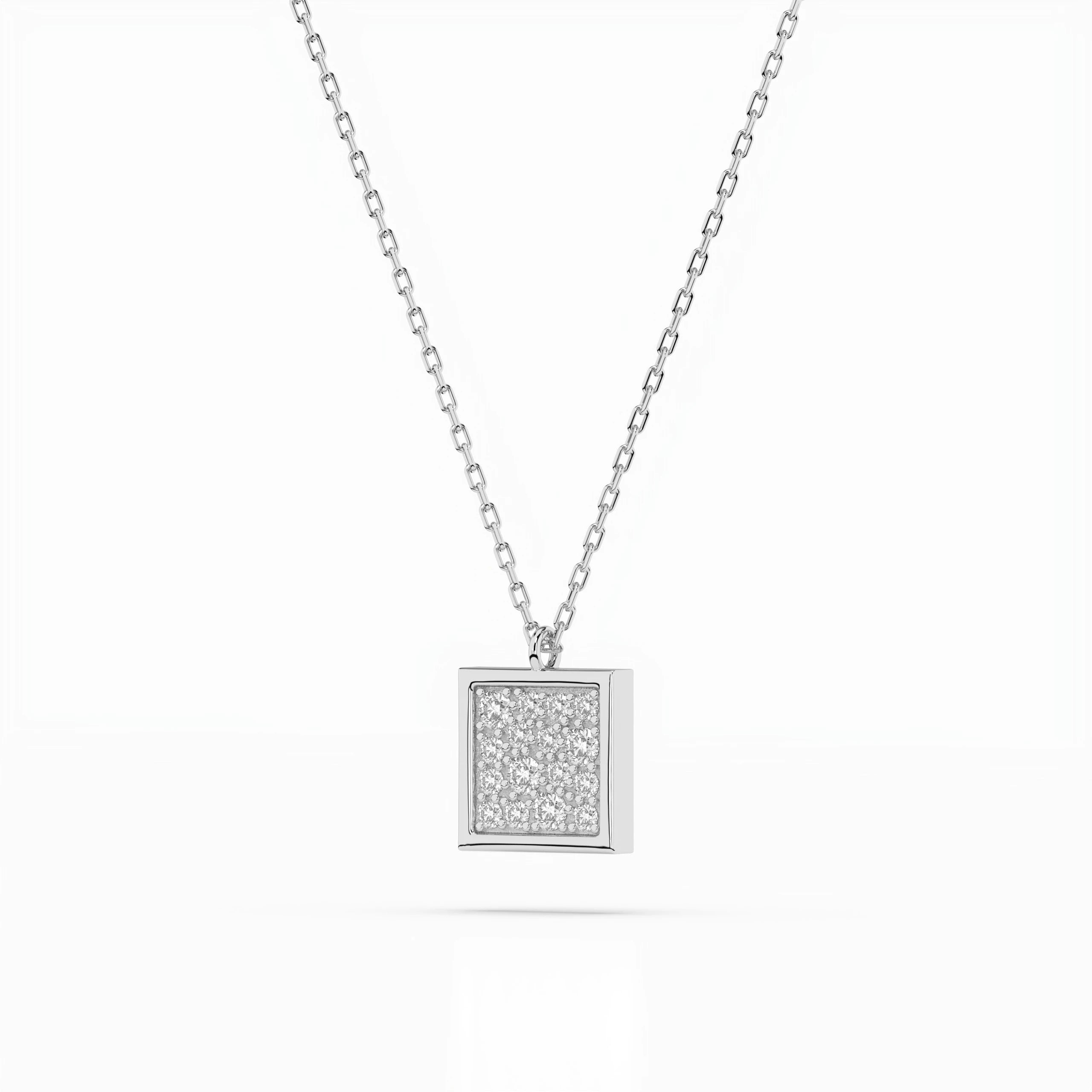 Illusion Necklace (Round), 0.07 ct — 104-10036