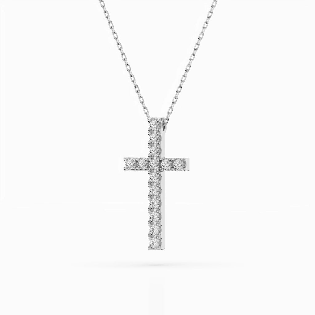 Minimalism Necklace (Round), 0.2 ct — 104-10025