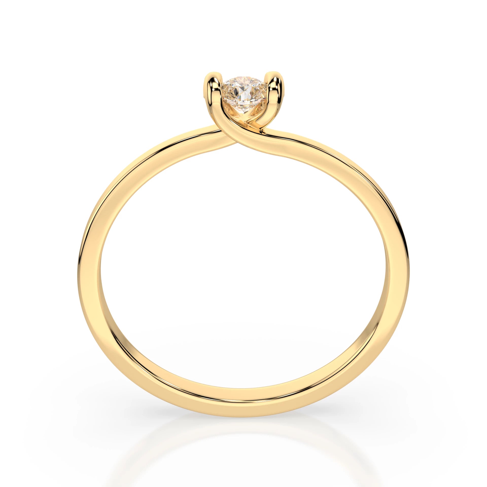 Solitaire Ring (Round), 0.3 ct — 101-10016(4.2)