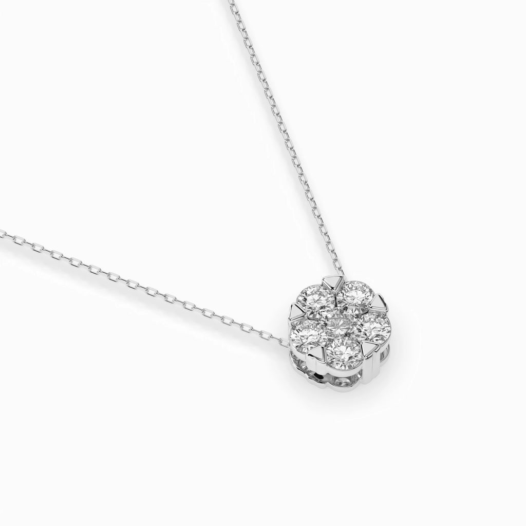 Illusion Necklace (Round), 0.15 ct — 104-10033(3.4)