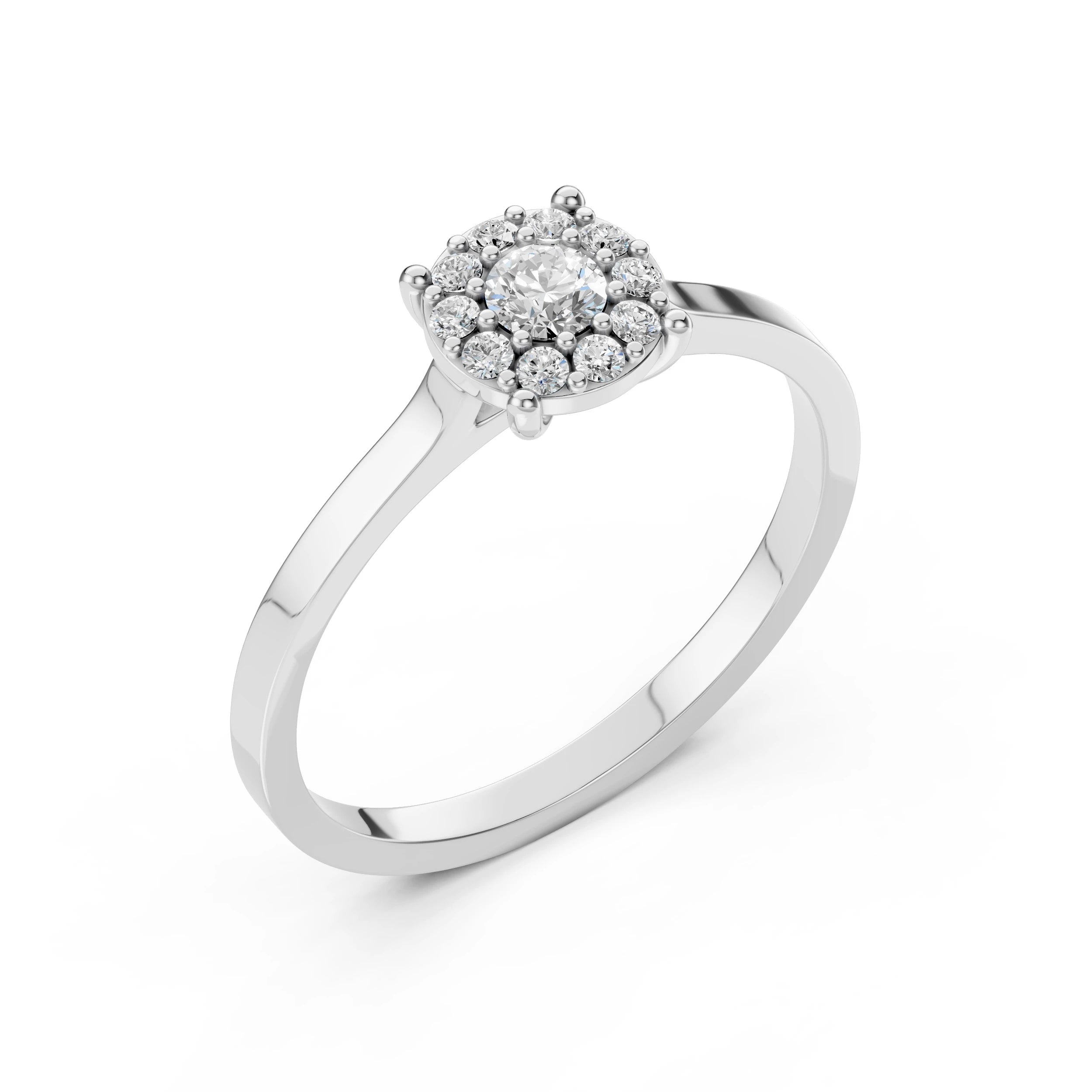 Solitaire Eternity Ring (Round), 0.15 ct — 101-10017/1(3.4)