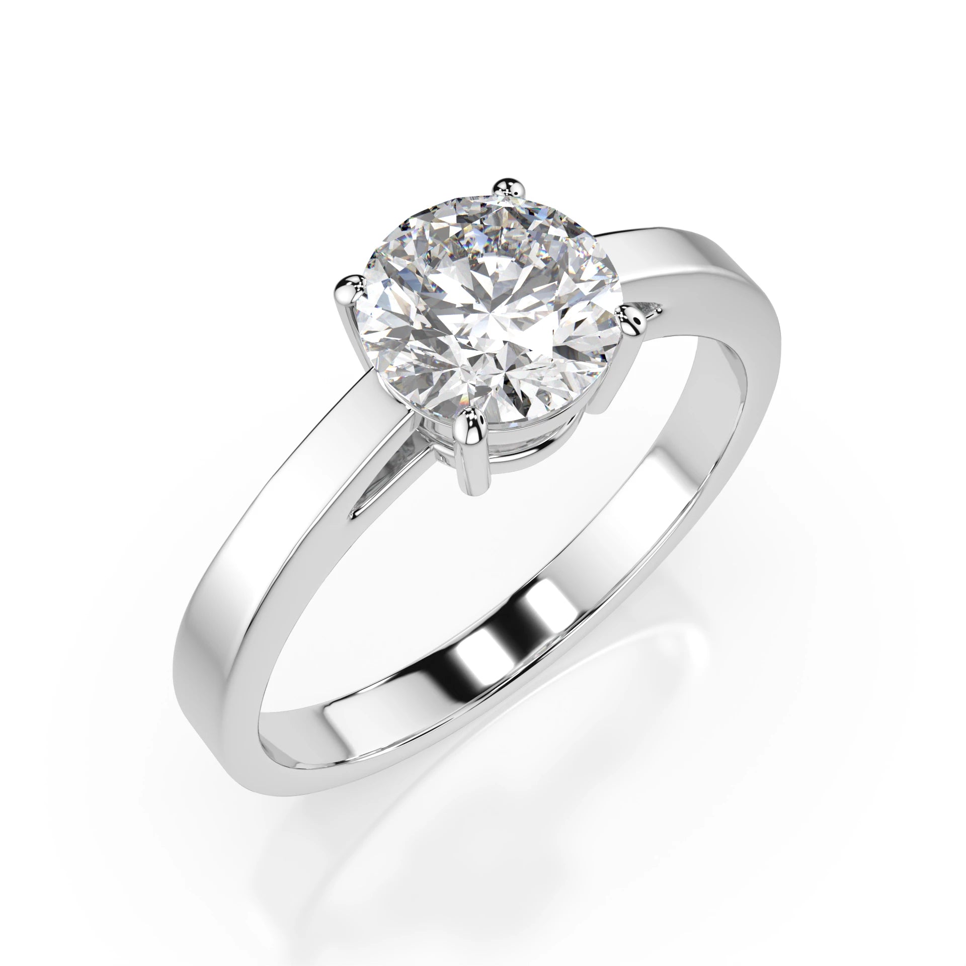 Solitaire Ring (Round), 0.7 ct — 101-10012/1(5.7)
