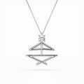 Minimalism Necklace (Round), 0.1 ct — 104-10064