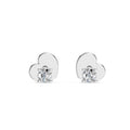 Solitaire Butterfly Earring (Round), 0.2 ct — 102-10012/1(3.0)