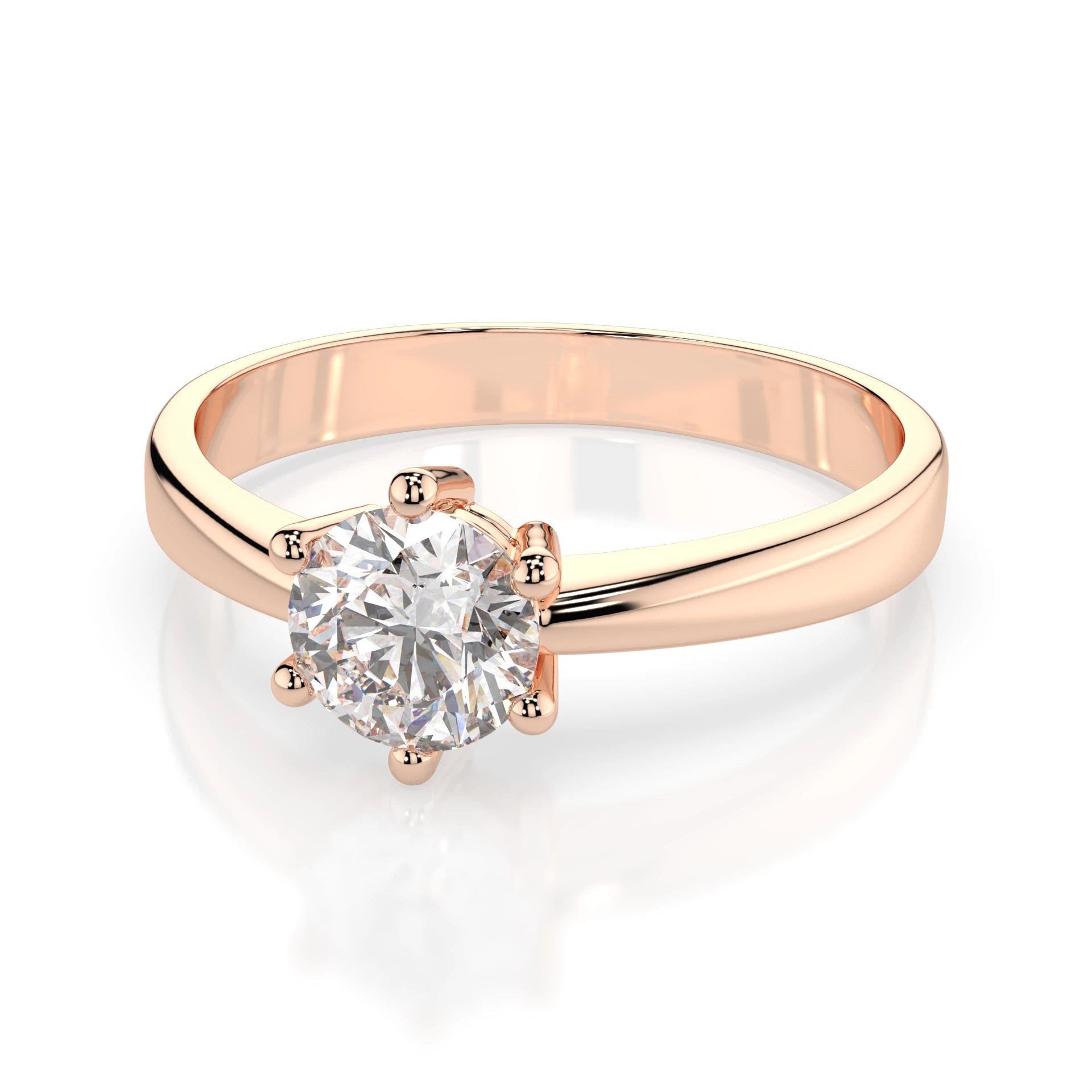 Solitaire Ring (Round), 0.4 ct — 101-10151(4.7)