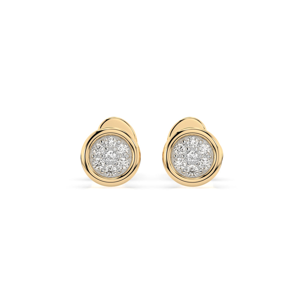 Illusion Earring (Round), 0.08 ct — 102-10068