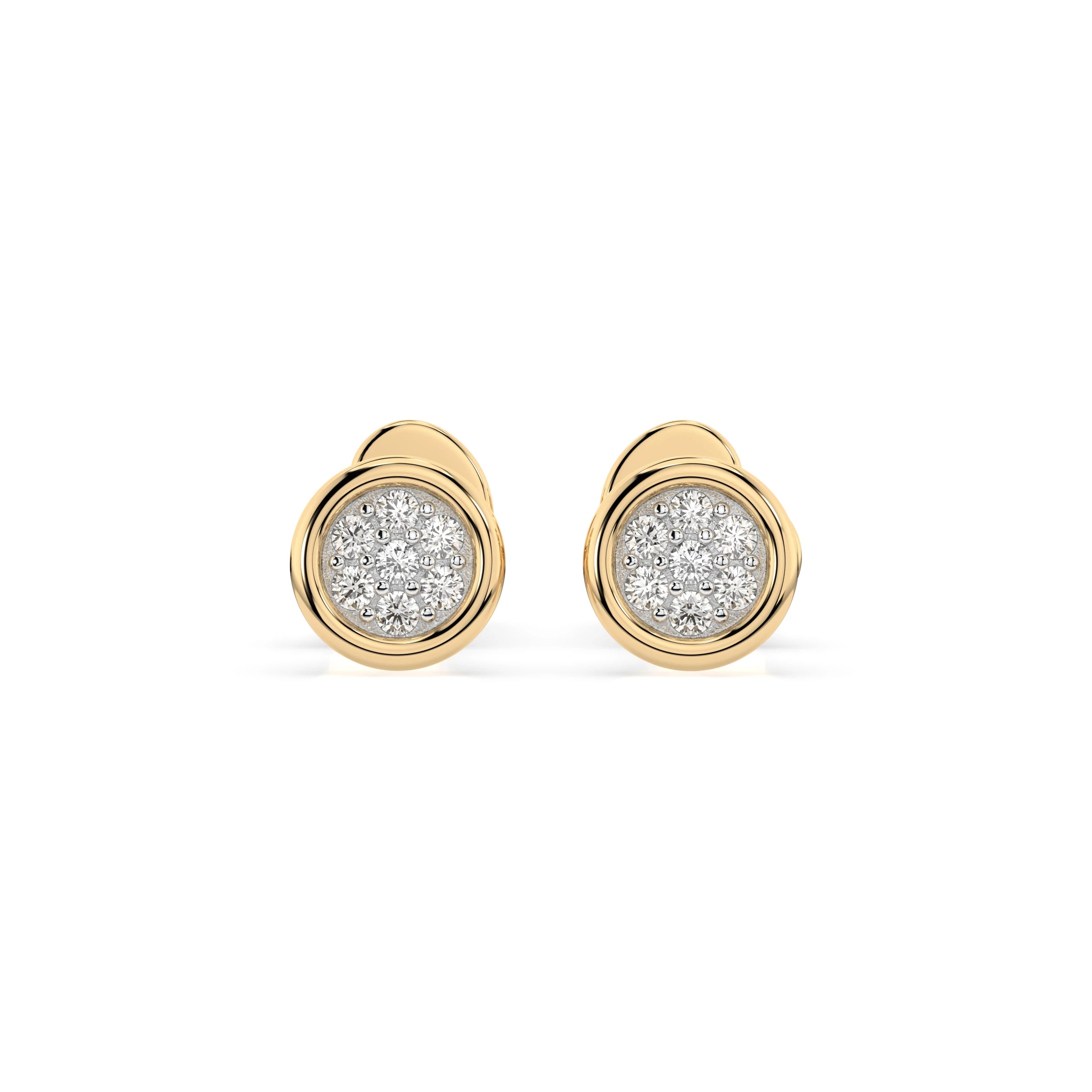 Illusion Earring (Round), 0.08 ct — 102-10068