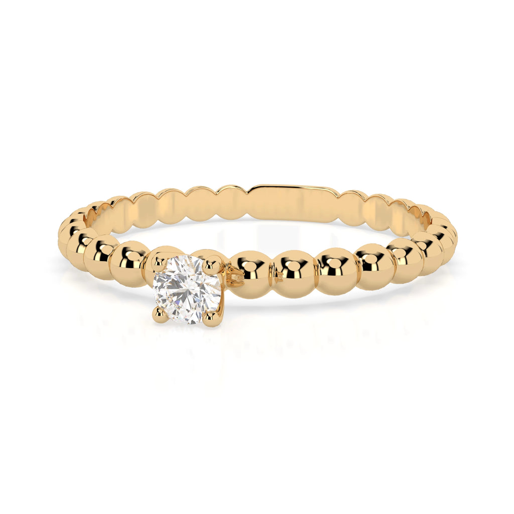 Solitaire Ring (Round), 0.08 ct — 101-10039(2.7)