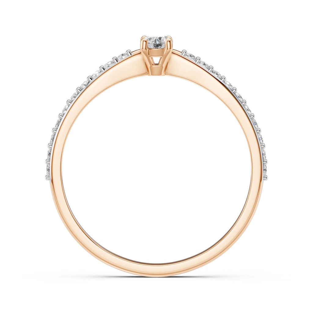 Solitaire Eternity Ring (Round), 0.1 ct — 101-10116/2(3.0)