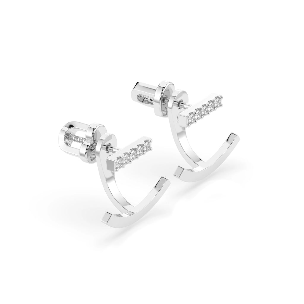 Minimalism Earring (Round), 0.15 ct — 102-10084