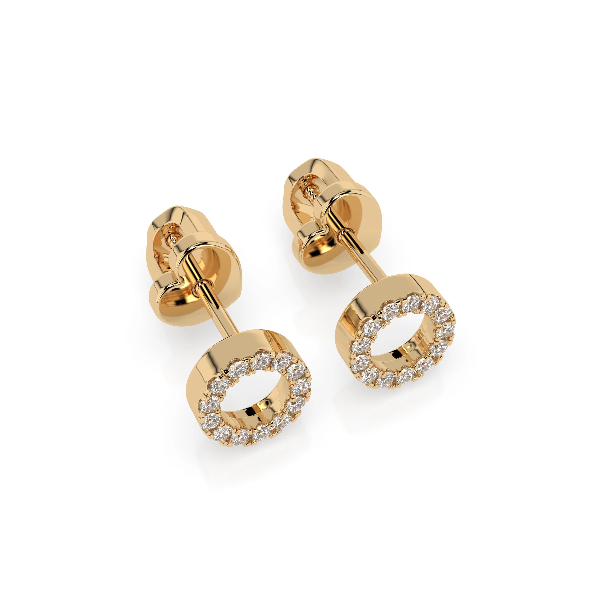 Minimalism Earring (Round), 0.16 ct — 102-10055