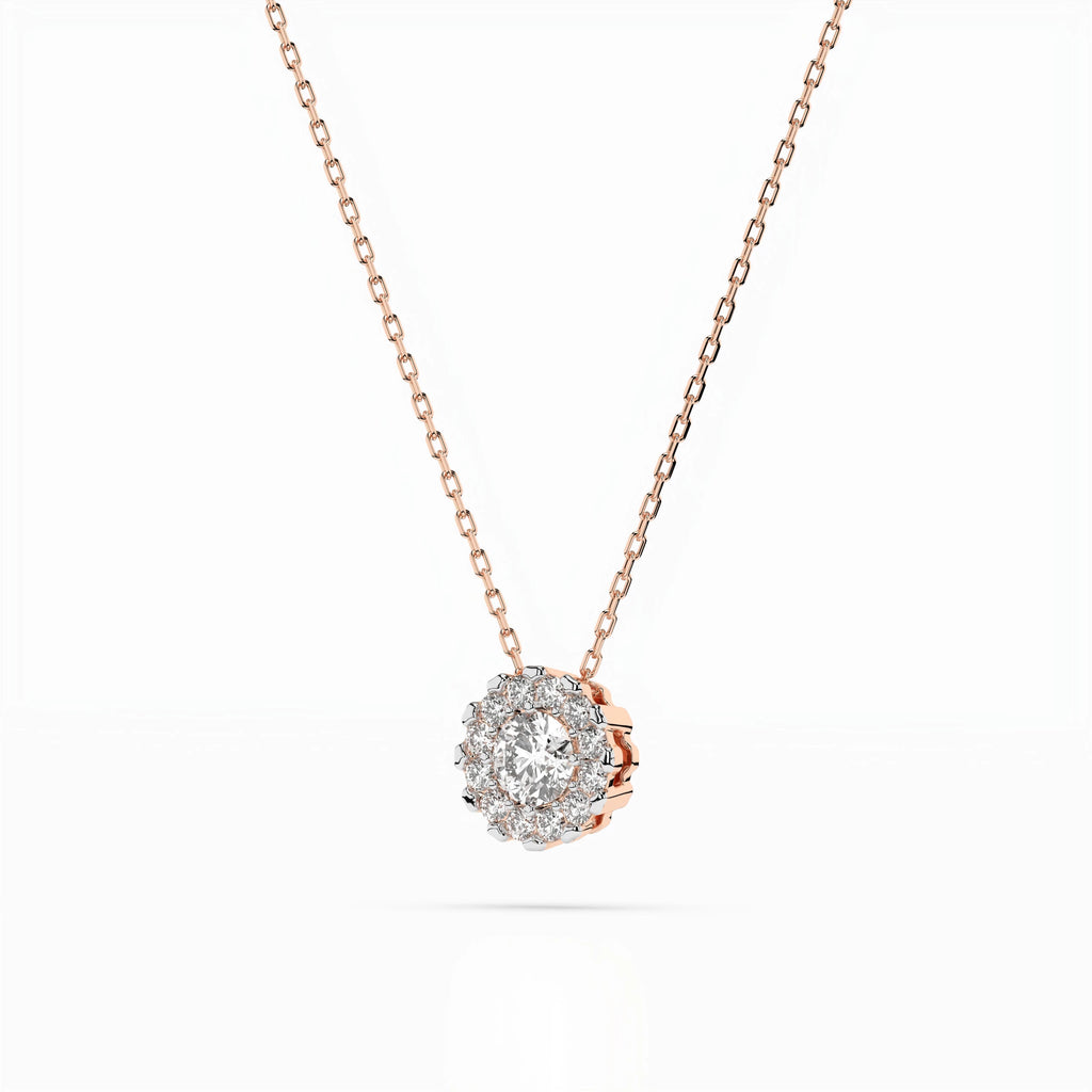 Solitaire Eternity Necklace (Round), 0.1 ct — 104-10044(3.0)