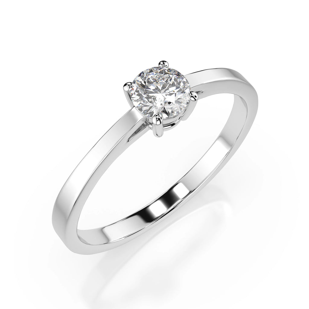 Solitaire Ring (Round), 0.25 ct — 101-10012/1(4.0)