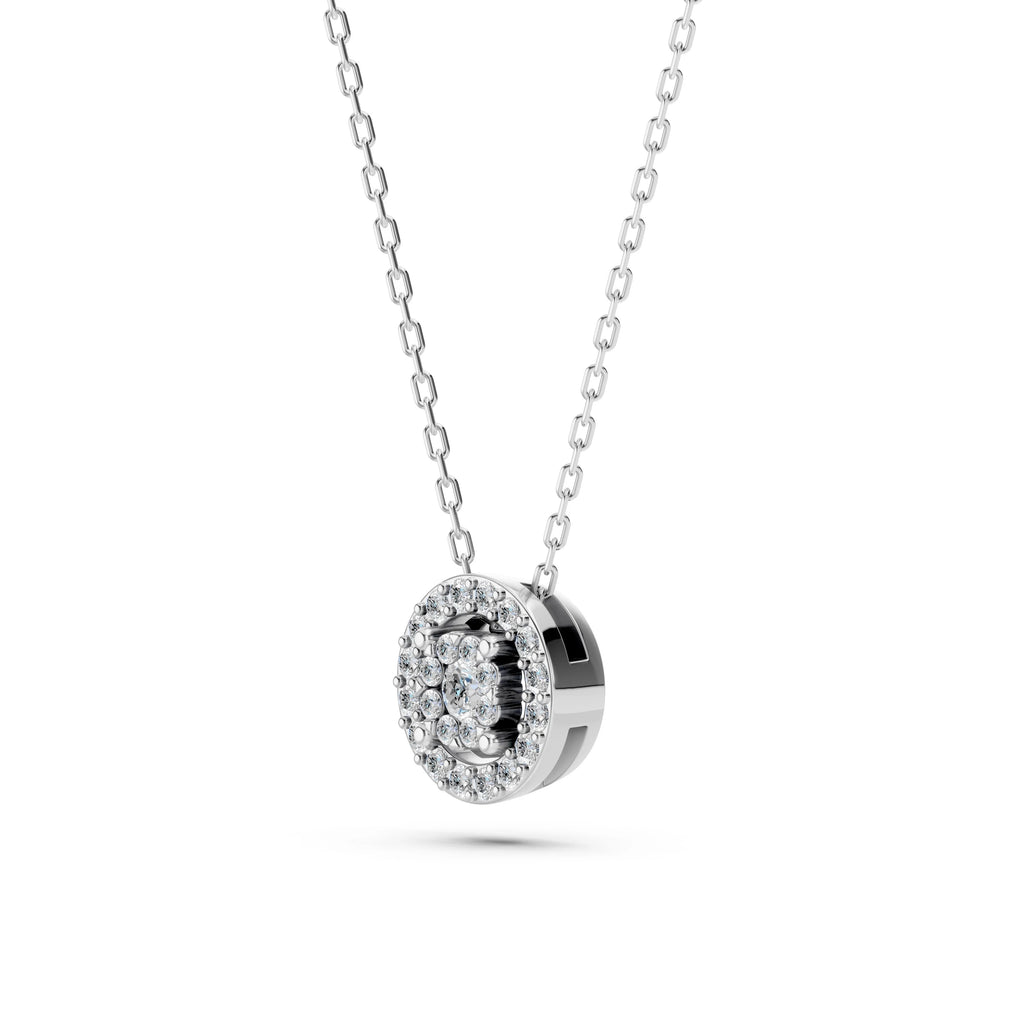 Illusion Necklace (Round), 0.03 ct — 104-10002(2.0)