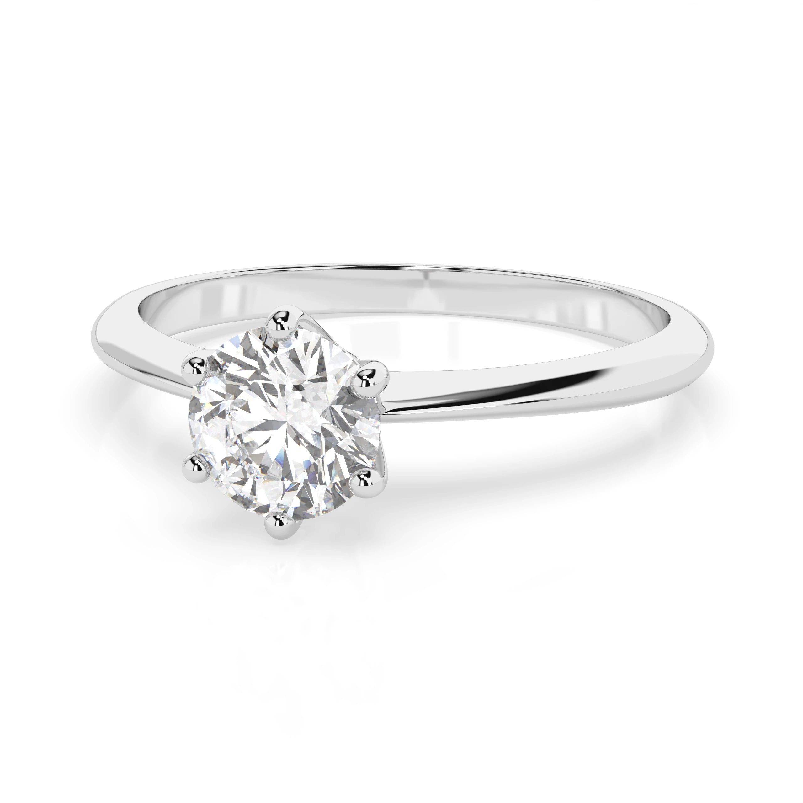 Solitaire Ring (Round), 0.35 ct — 101-10027(4.5)