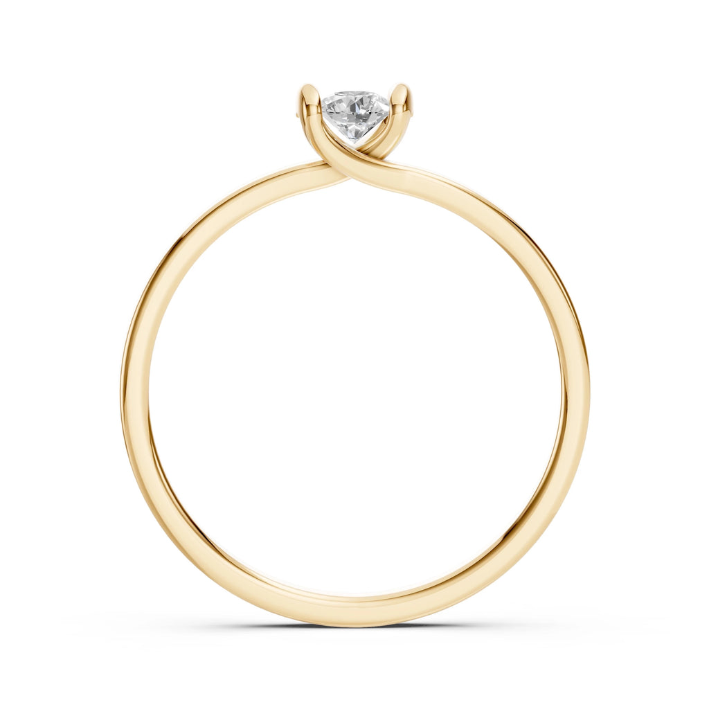 Solitaire Ring (Round), 0.2 ct — 101-10016(3.7)