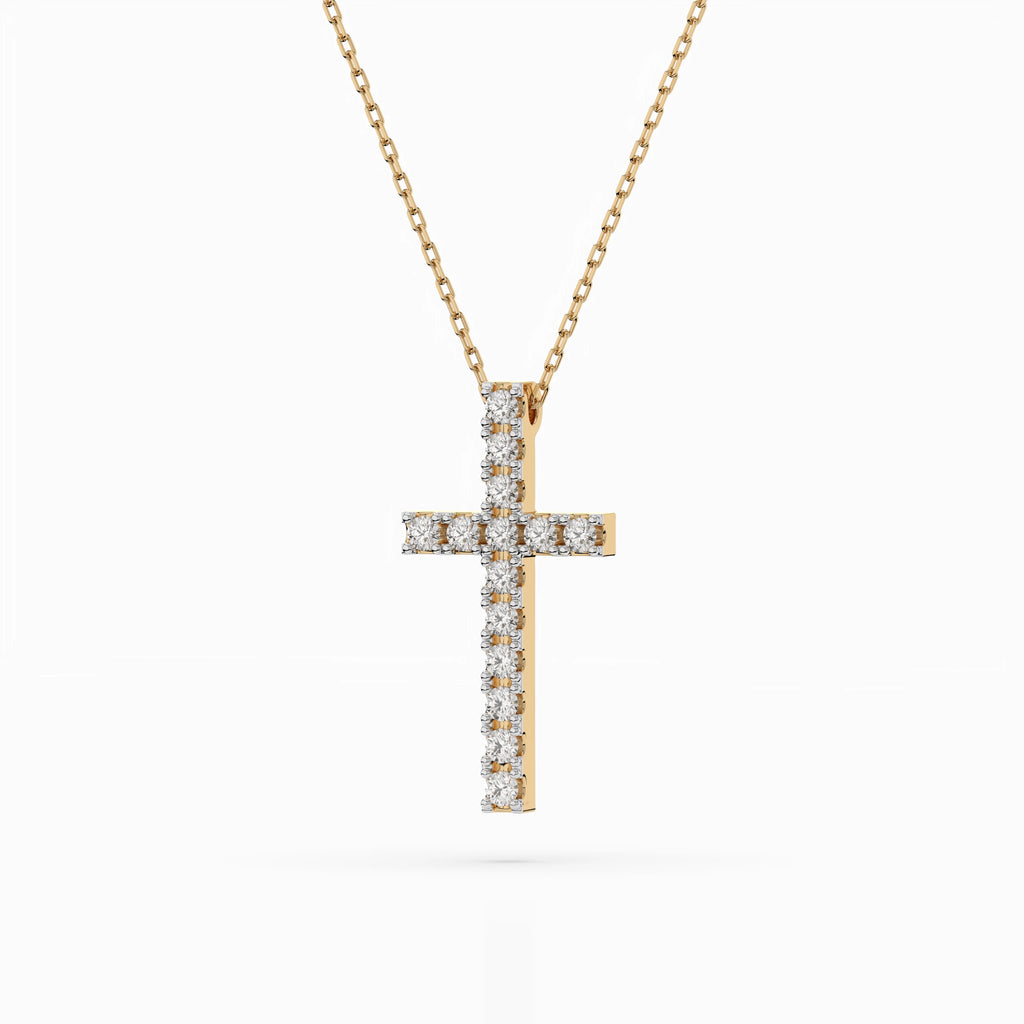Minimalism Necklace (Round), 0.2 ct — 104-10025