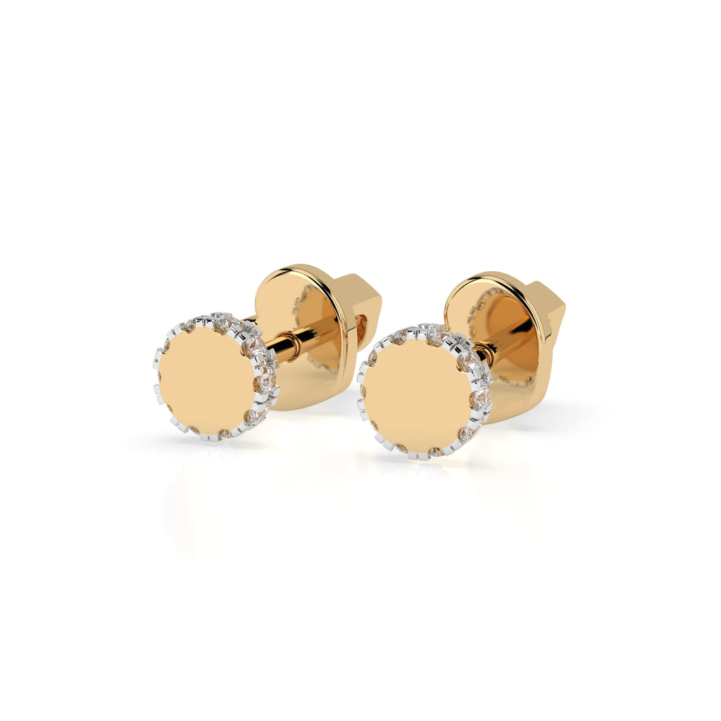 Minimalism Earring (Round), 0.1 ct — 102-10029