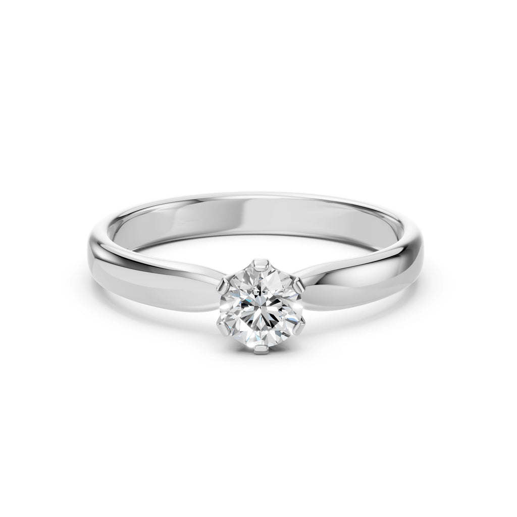 Solitaire Ring (Round), 0.4 ct — 101-10040(4.7)
