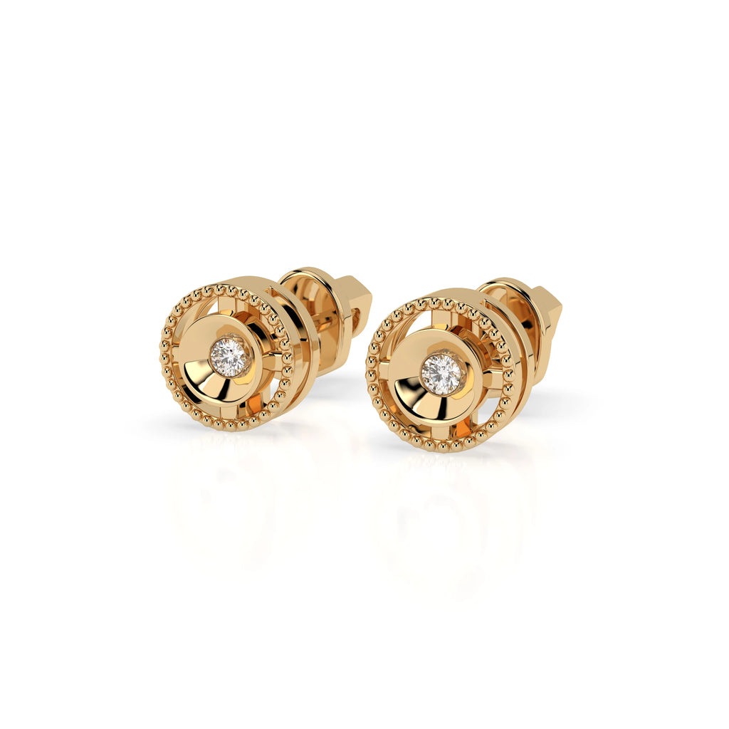 Minimalism Earring (Round), 0.04 ct — 102-10052