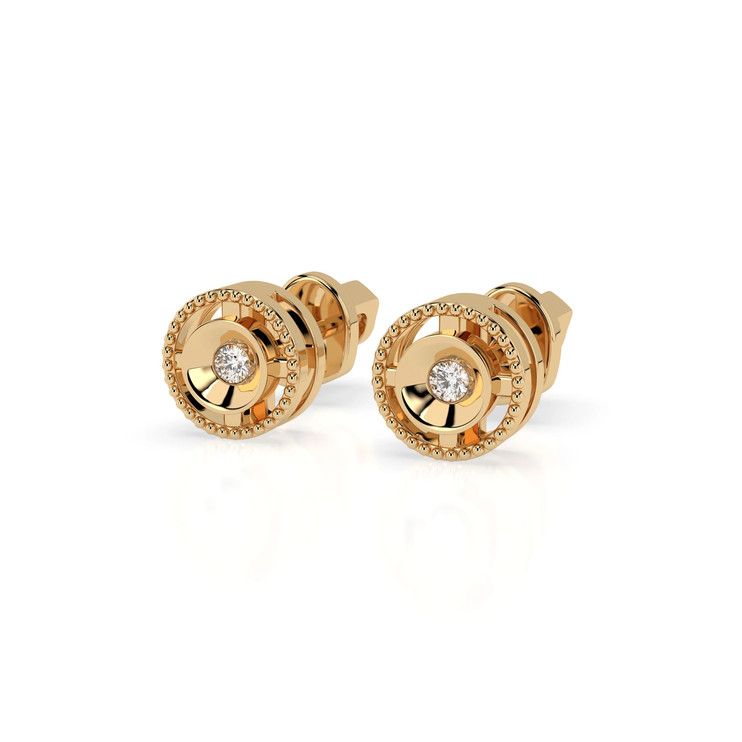 Minimalism Earring (Round), 0.04 ct — 102-10052