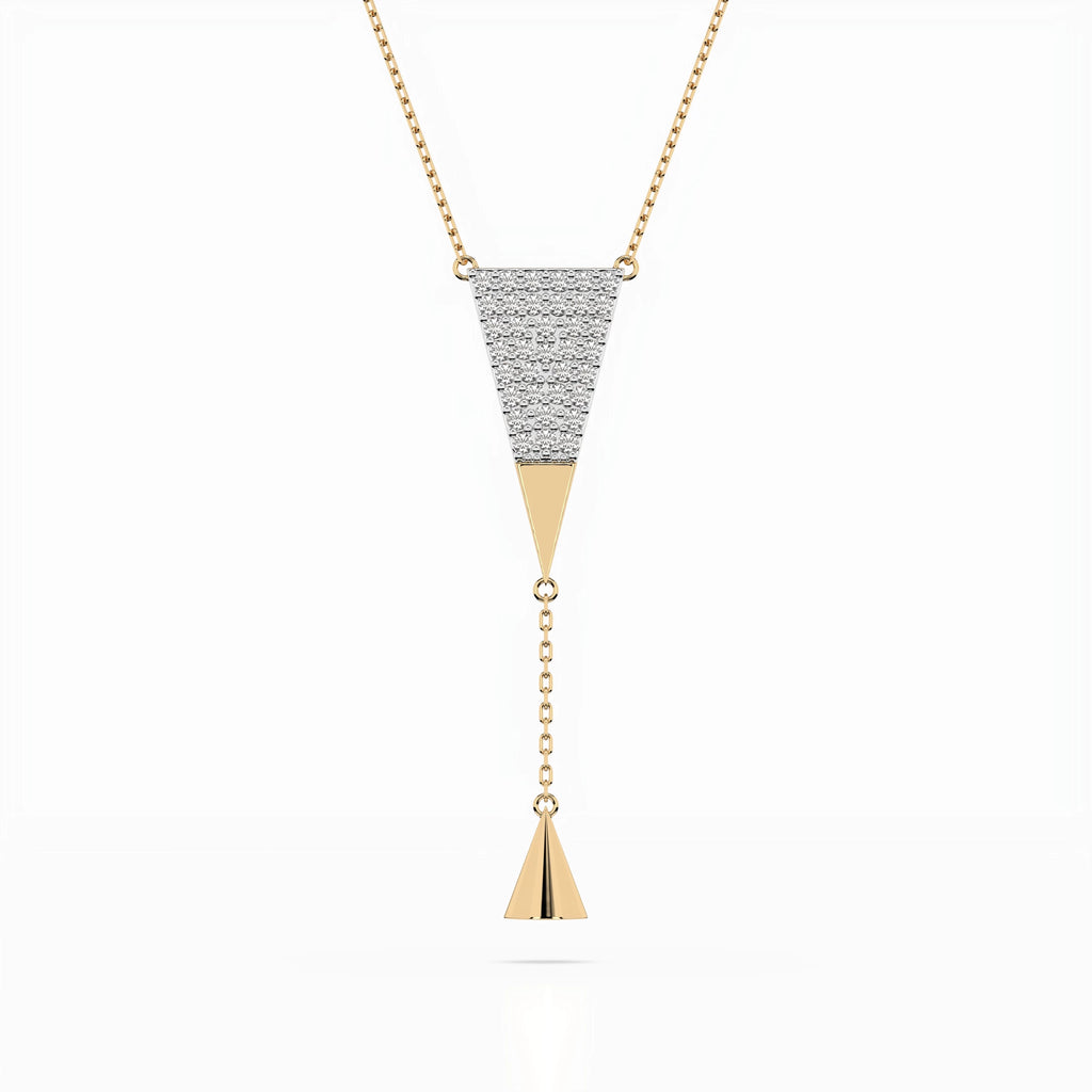Minimalism Necklace (Round), 0.22 ct — 104-10018