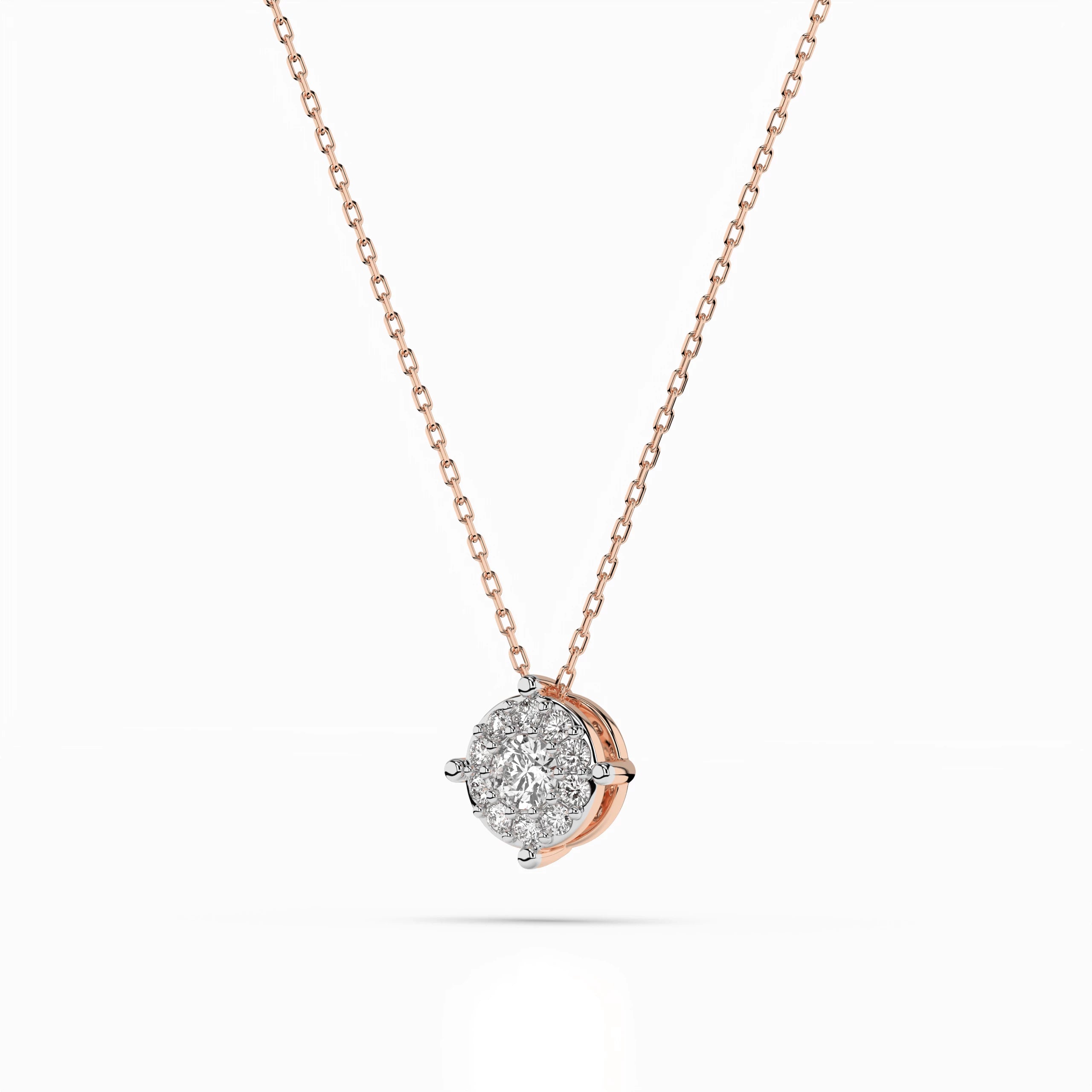 Solitaire Eternity Necklace (Round), 0.06 ct — 104-10001(2.5)