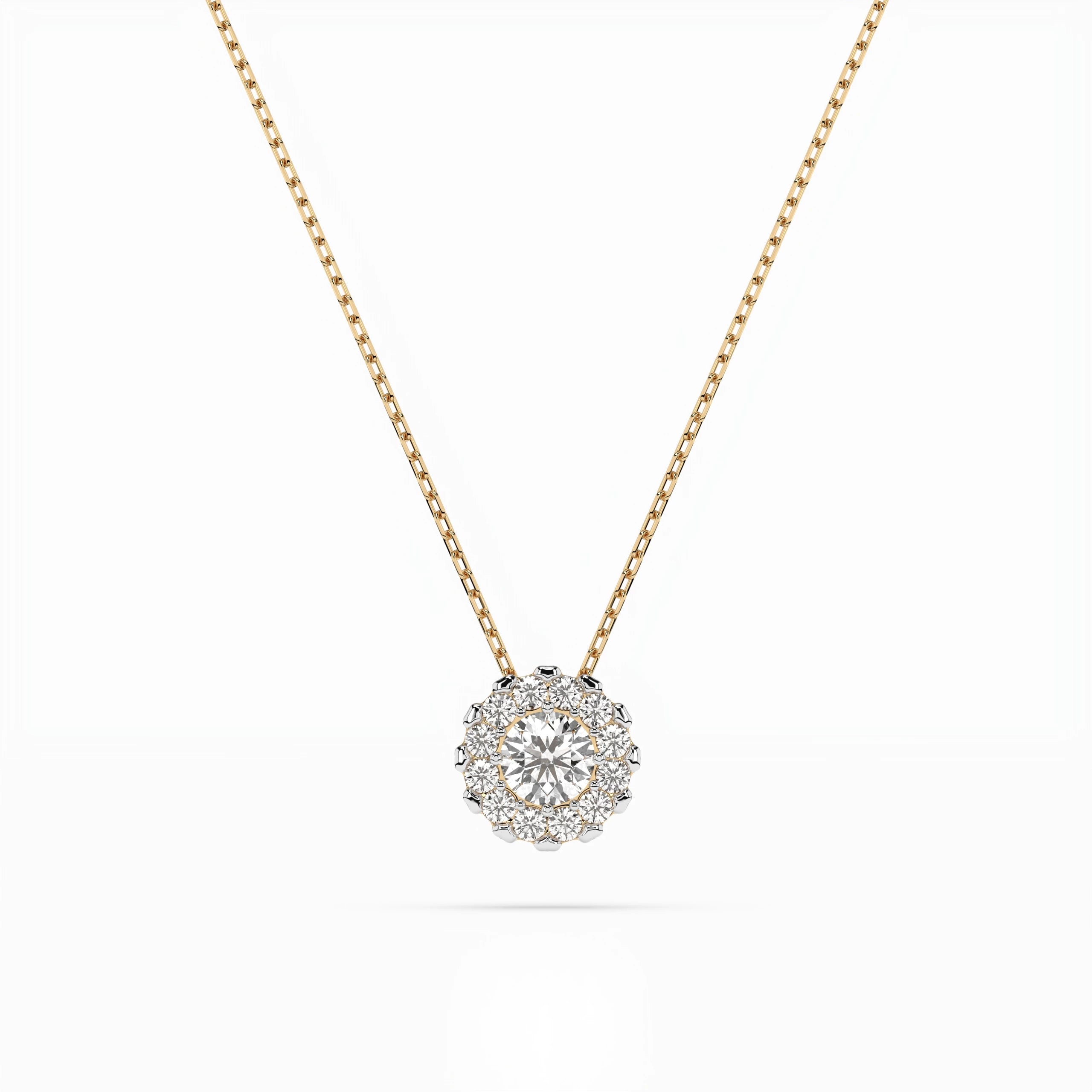 Solitaire Eternity Necklace (Round), 0.1 ct — 104-10044(3.0)