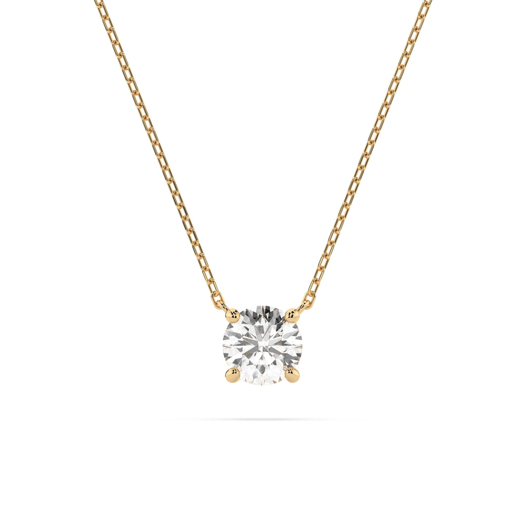 Solitaire Necklace (Round), 0.5 ct — 104-10040(5.1)
