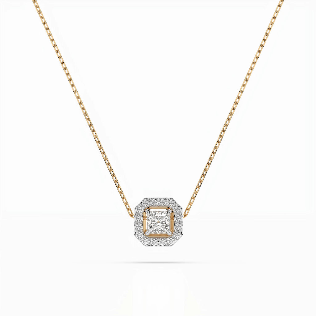 Solitaire Eternity Necklace (Princess), 0.17 ct — 104-10045(3.0)PR