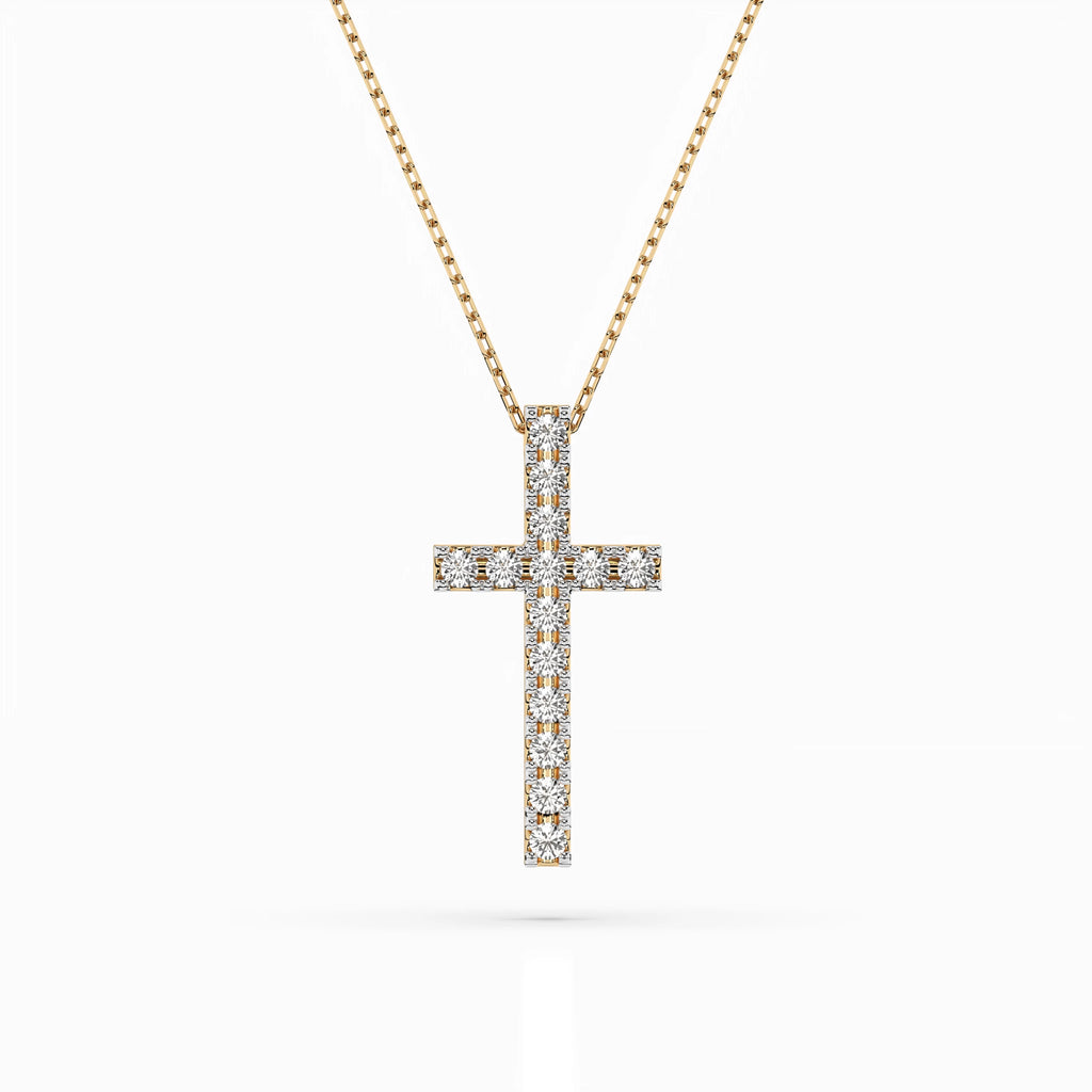 Minimalism Necklace (Round), 0.2 ct — 104-10025