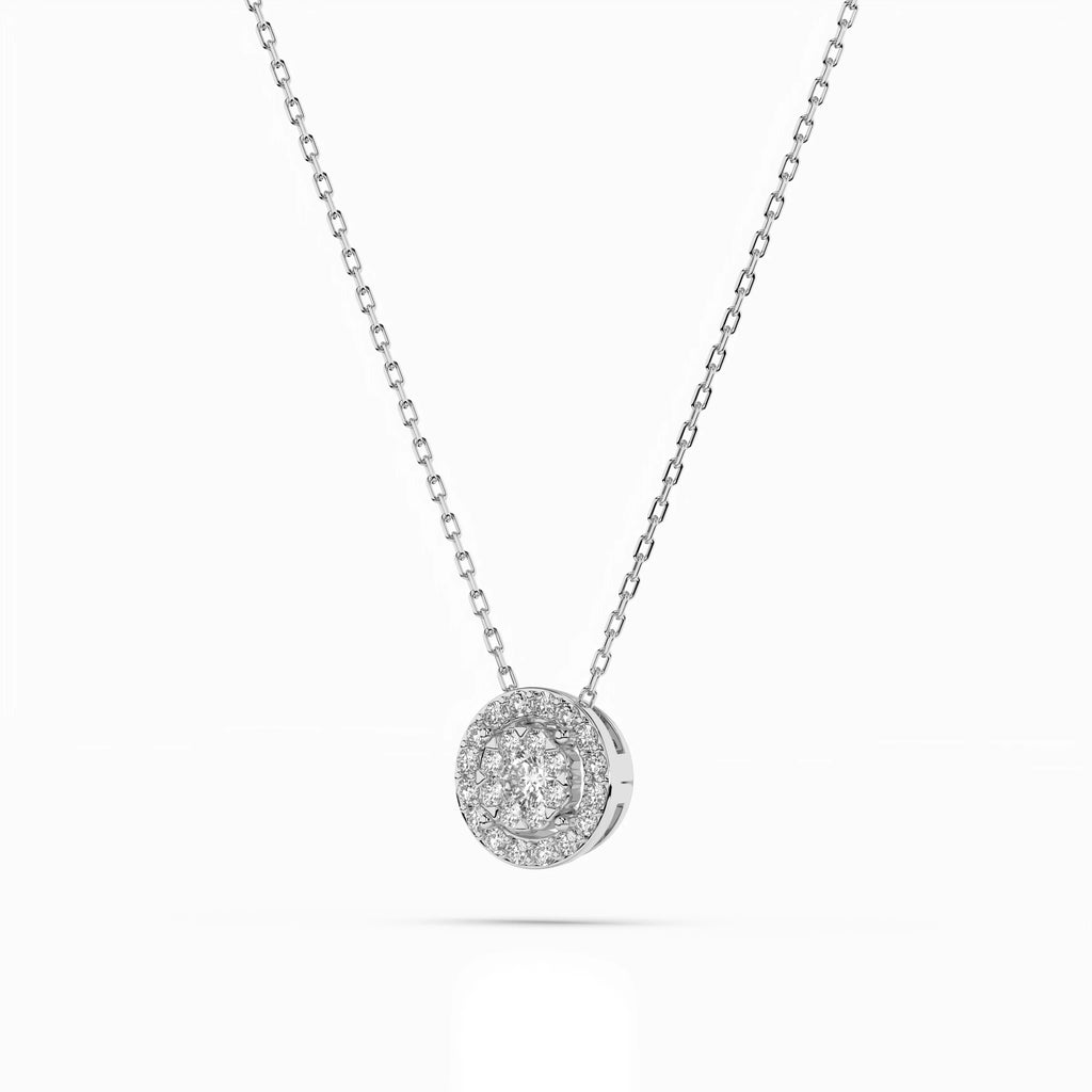 Illusion Necklace (Round), 0.06 ct — 104-10002(2.5)