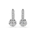 Illusion Earring (Round), 0.12 ct — 102-10015/4(2.5)