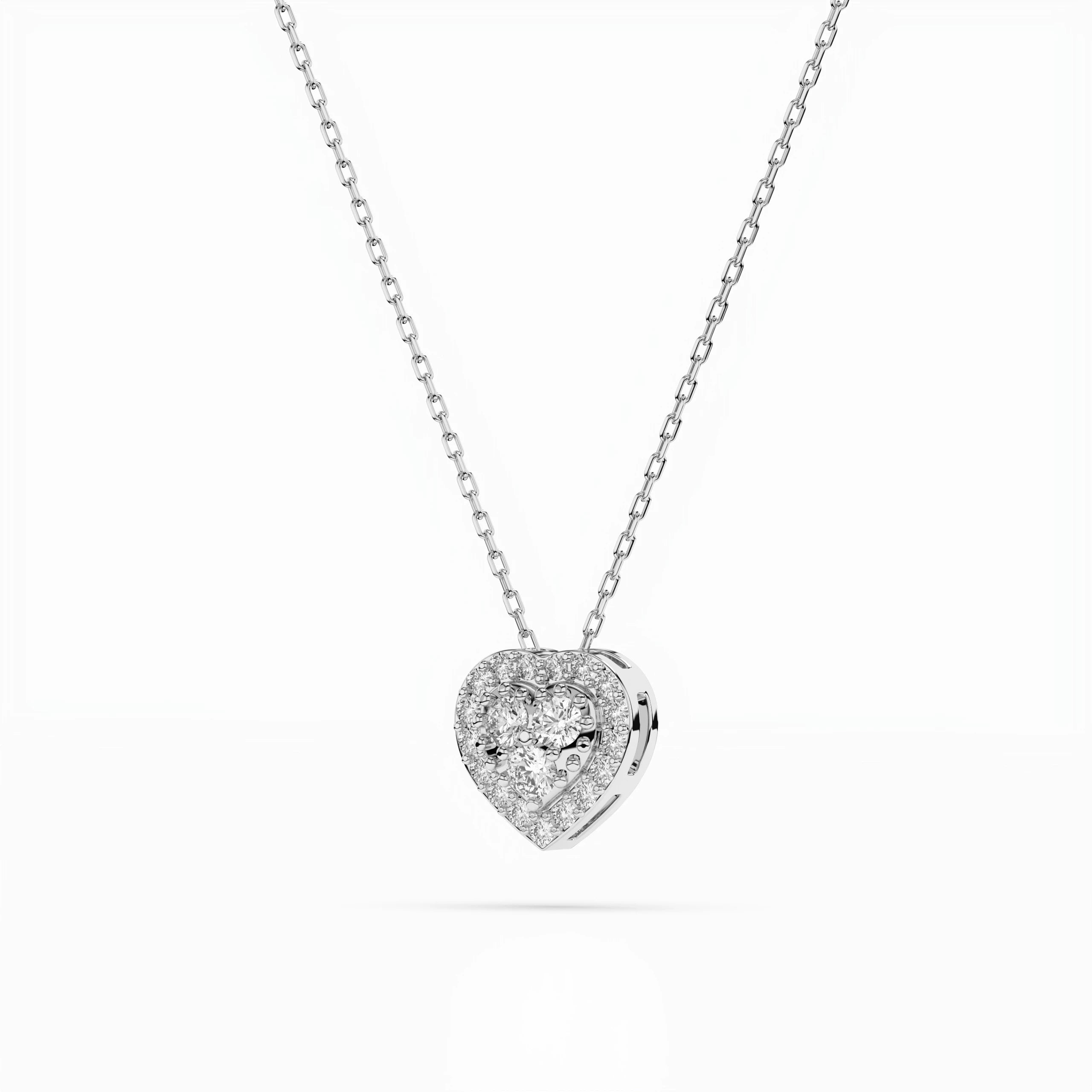 Illusion Necklace (Round), 0.08 ct — 104-10062