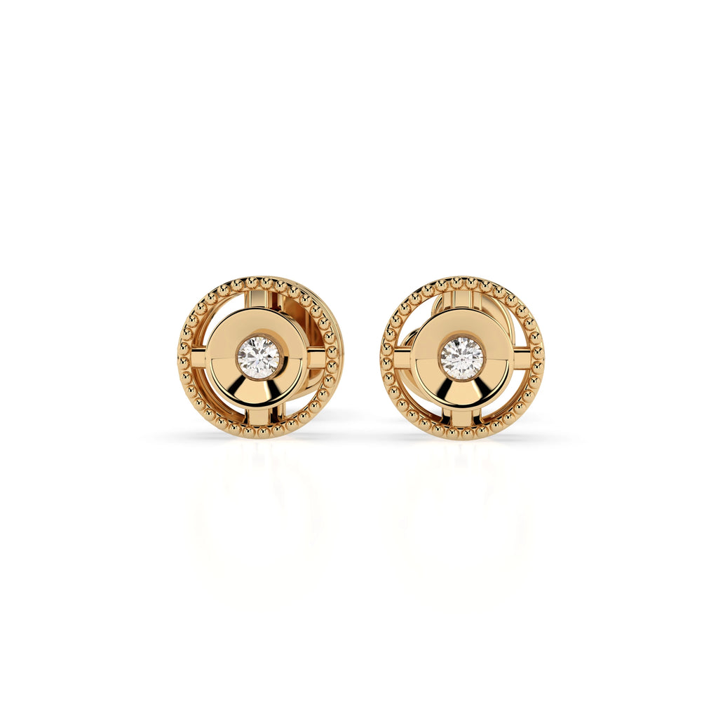 Minimalism Earring (Round), 0.04 ct — 102-10052