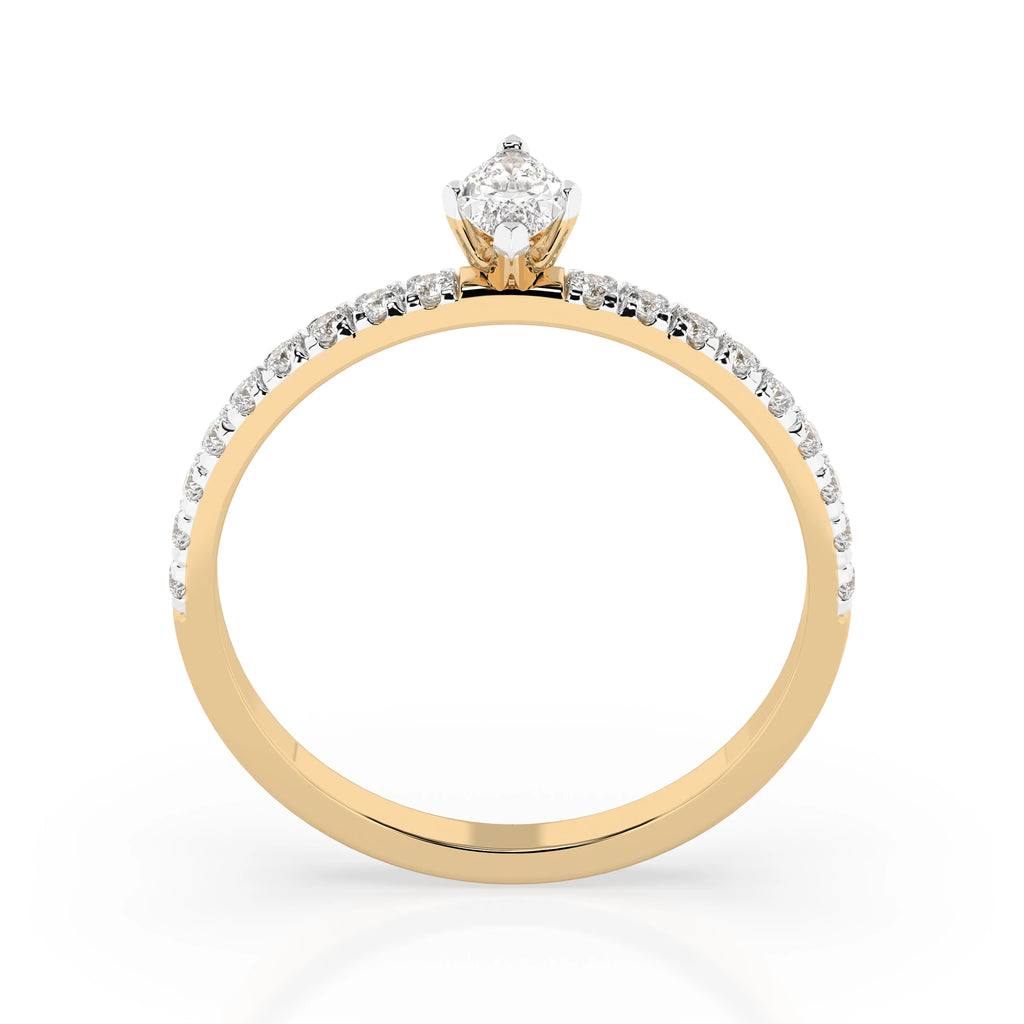 Solitaire Eternity Ring (Marquise), 0.15 ct — 101-10181/4(0.15)MARQUISE