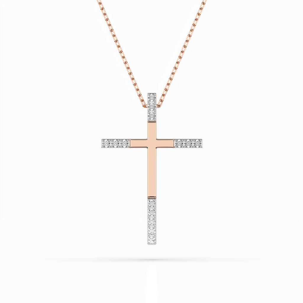 Minimalism Necklace (Round), 0.08 ct — 104-10016