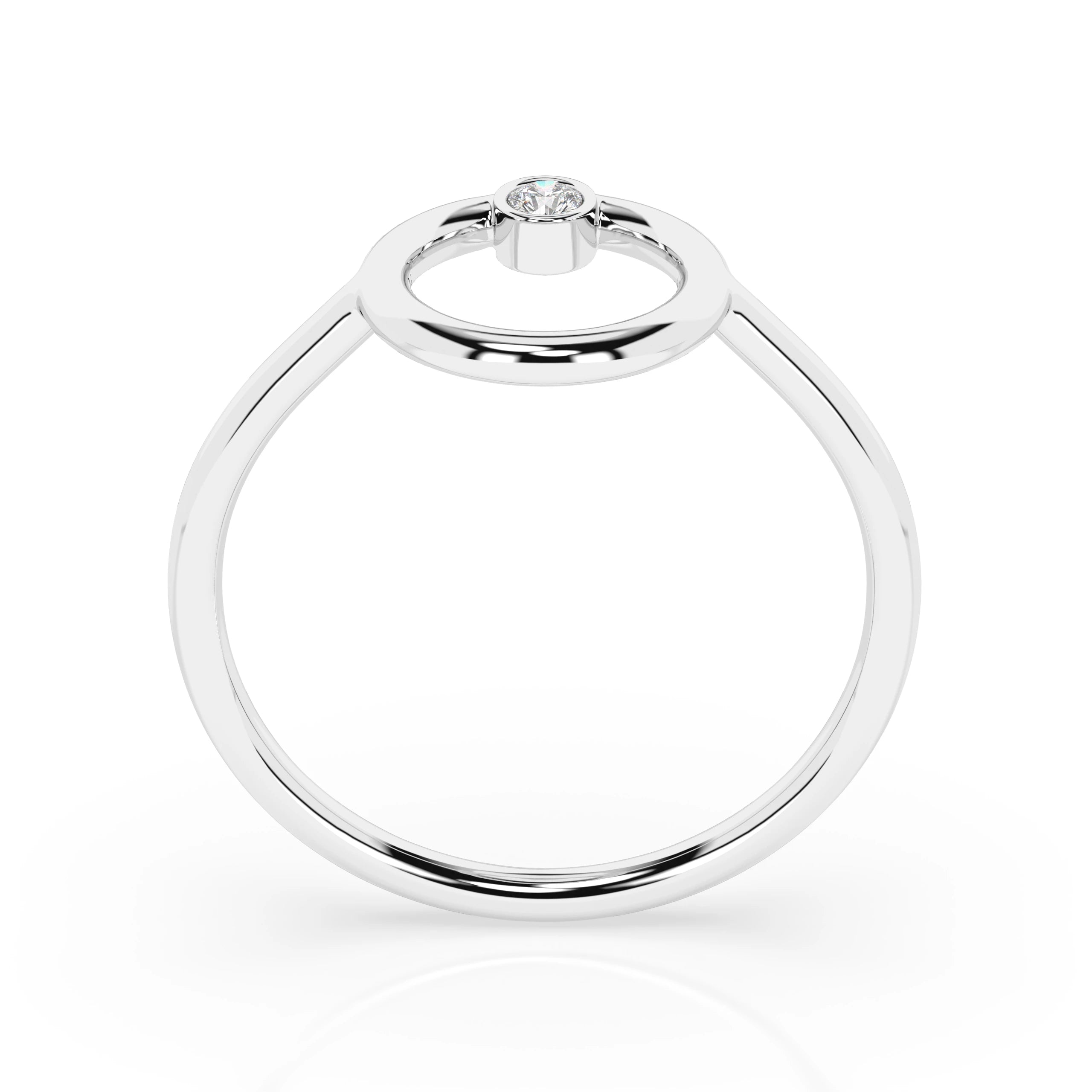 Minimalism Ring (Round), 0.03 ct — 101-10170