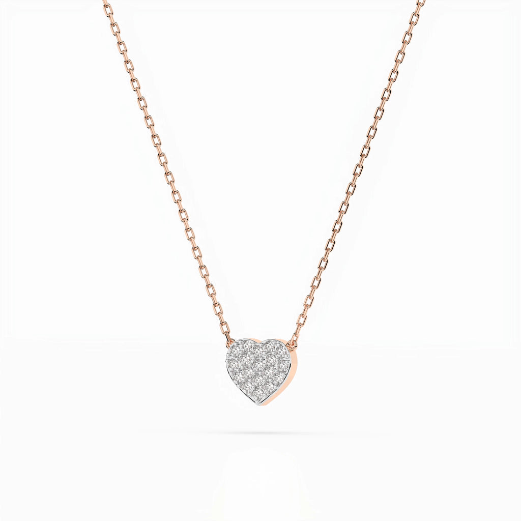Illusion Necklace (Round), 0.09 ct — 104-10059