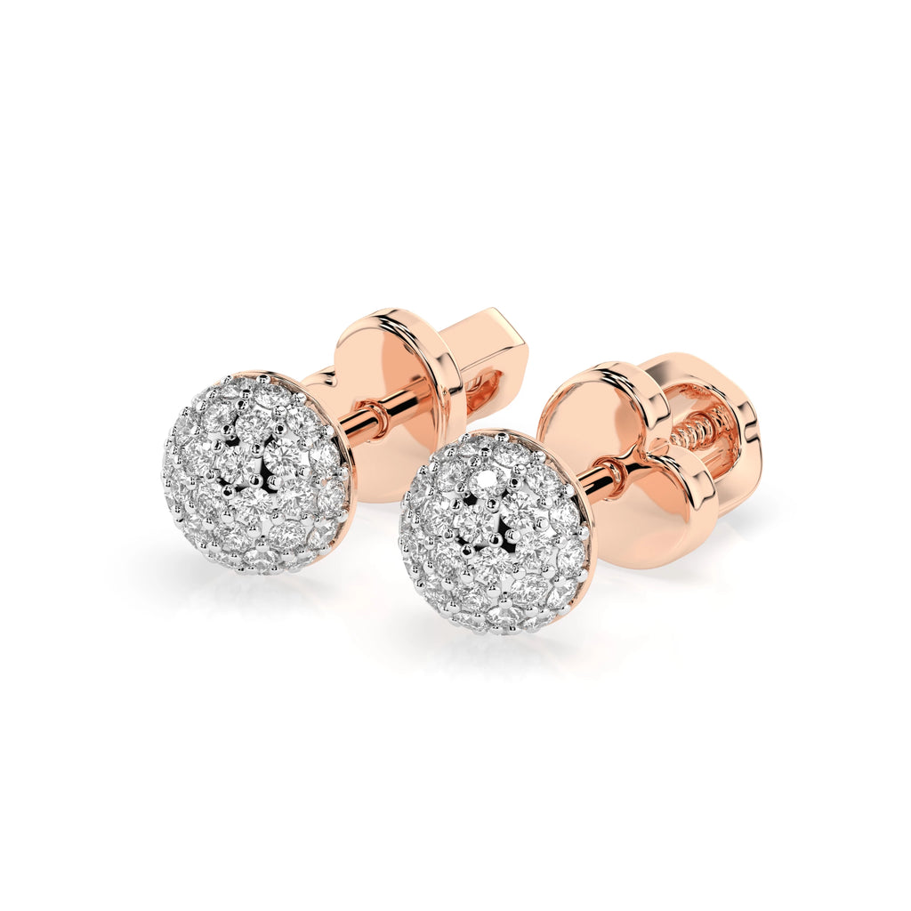 Illusion Earring (Round), 0.32 ct — 102-10090/1