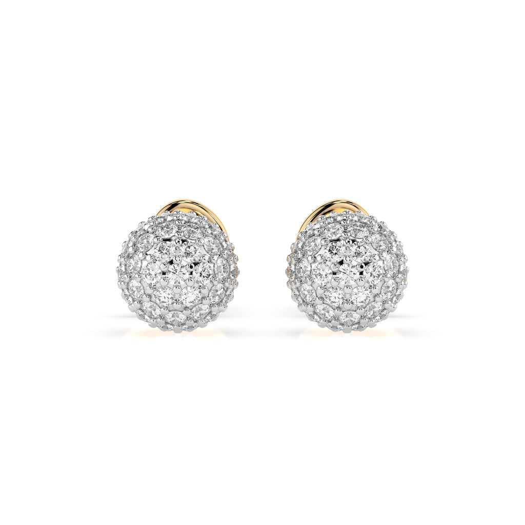 Illusion Earring (Round), 0.46 ct — 102-10090