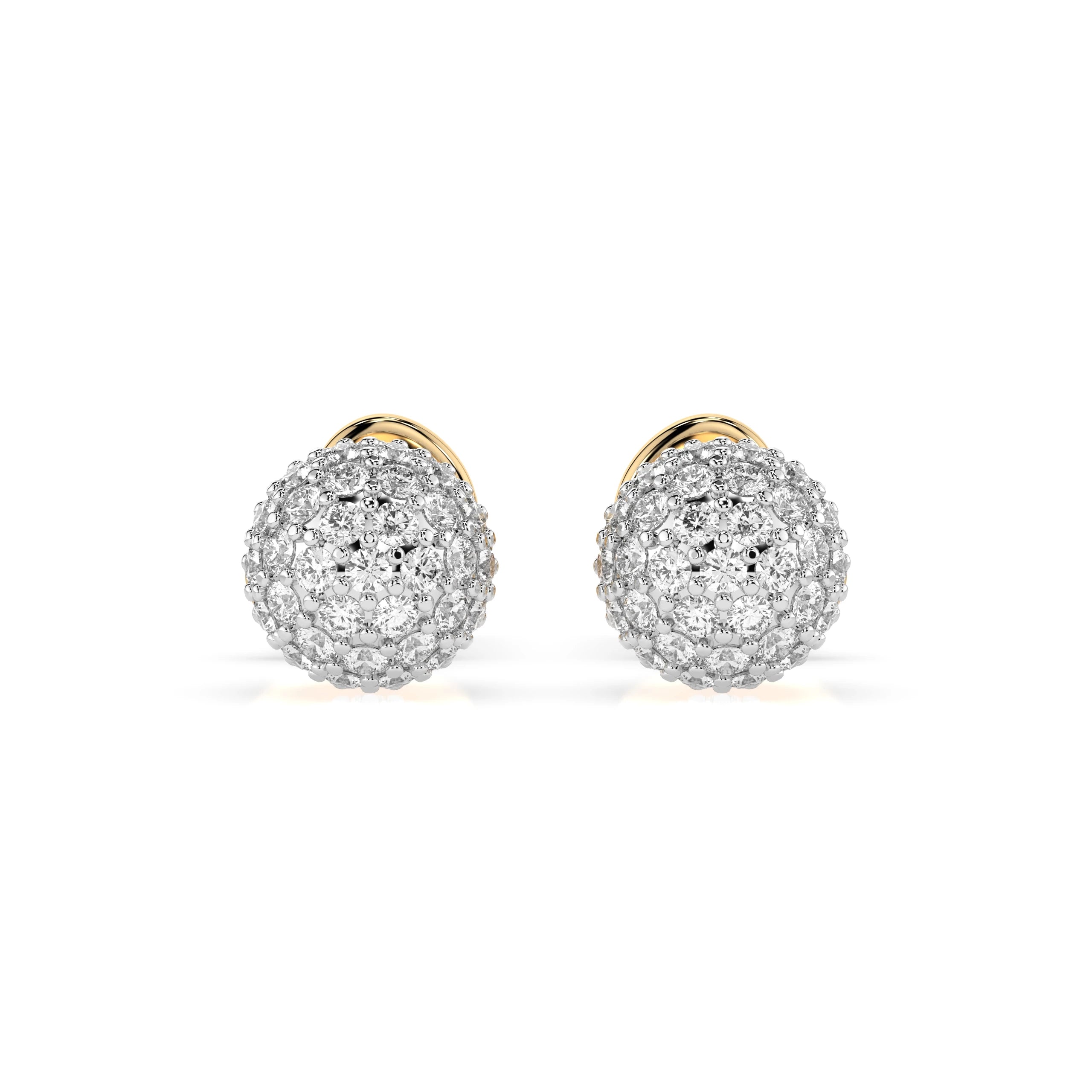 Illusion Earring (Round), 0.46 ct — 102-10090