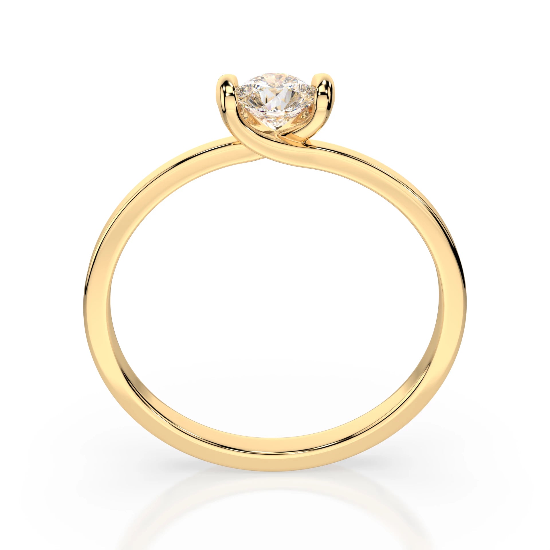 Solitaire Ring (Round), 0.06 ct — 101-10016(2.5)