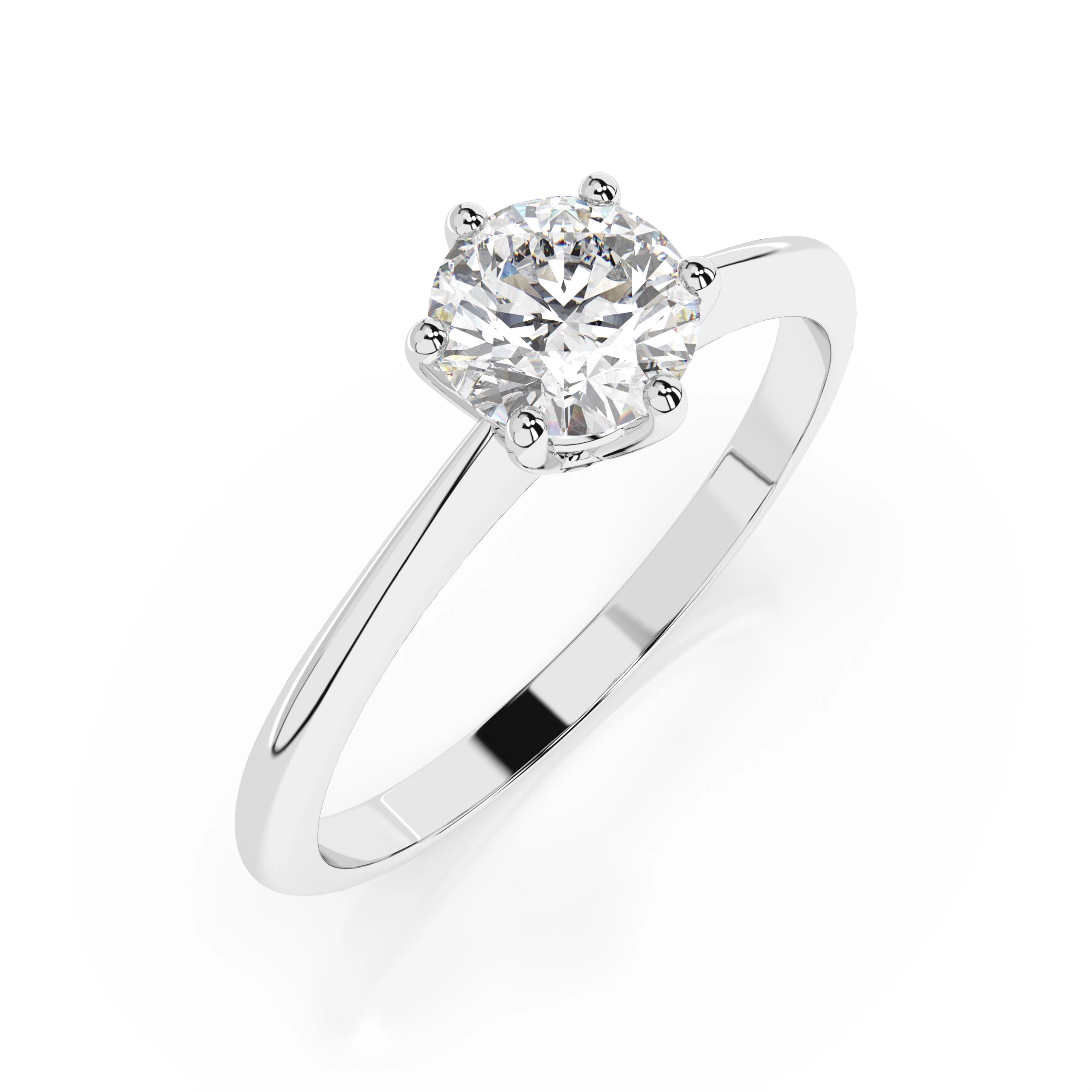 Solitaire Ring (Round), 0.5 ct — 101-10027(5.1)